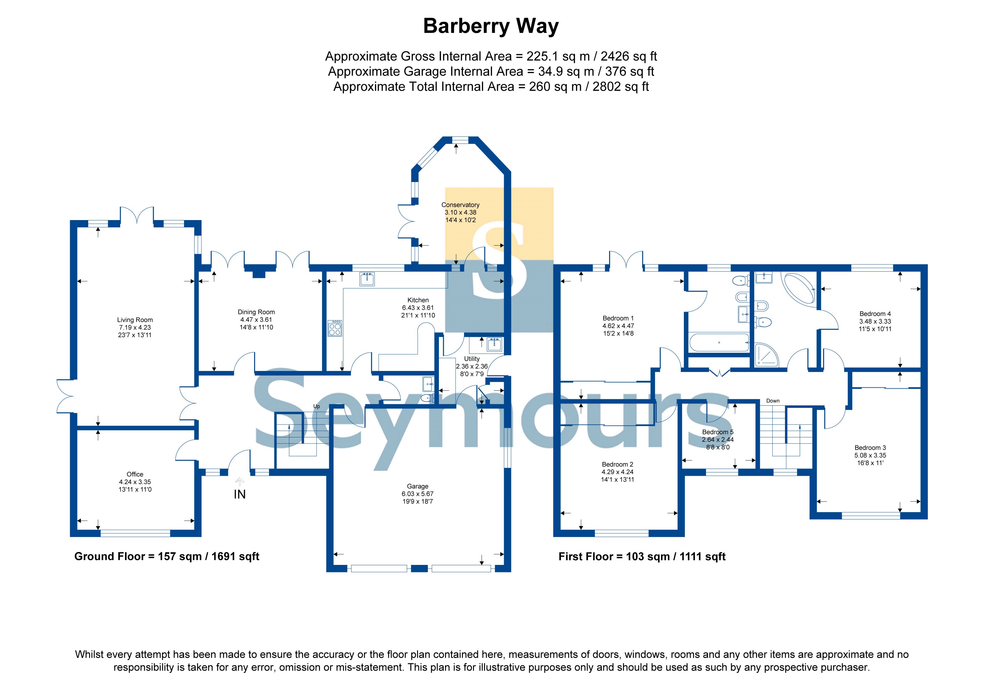 3, Barberry Way, Camberley floorplan