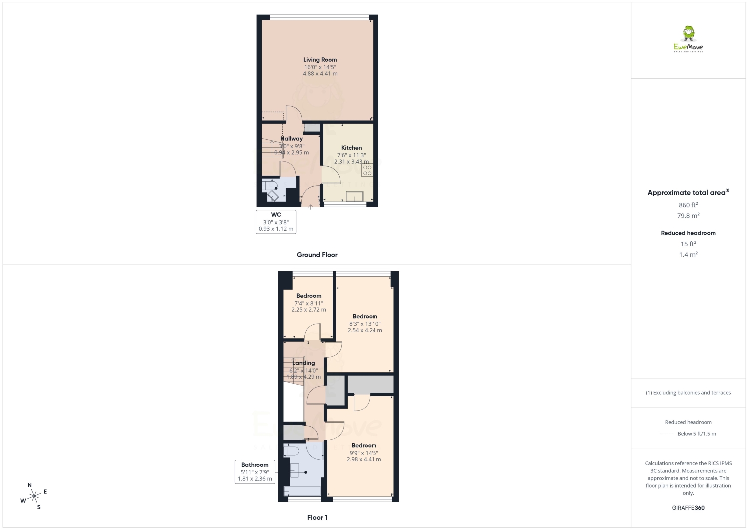 6, Draper Close, Belvedere floorplan