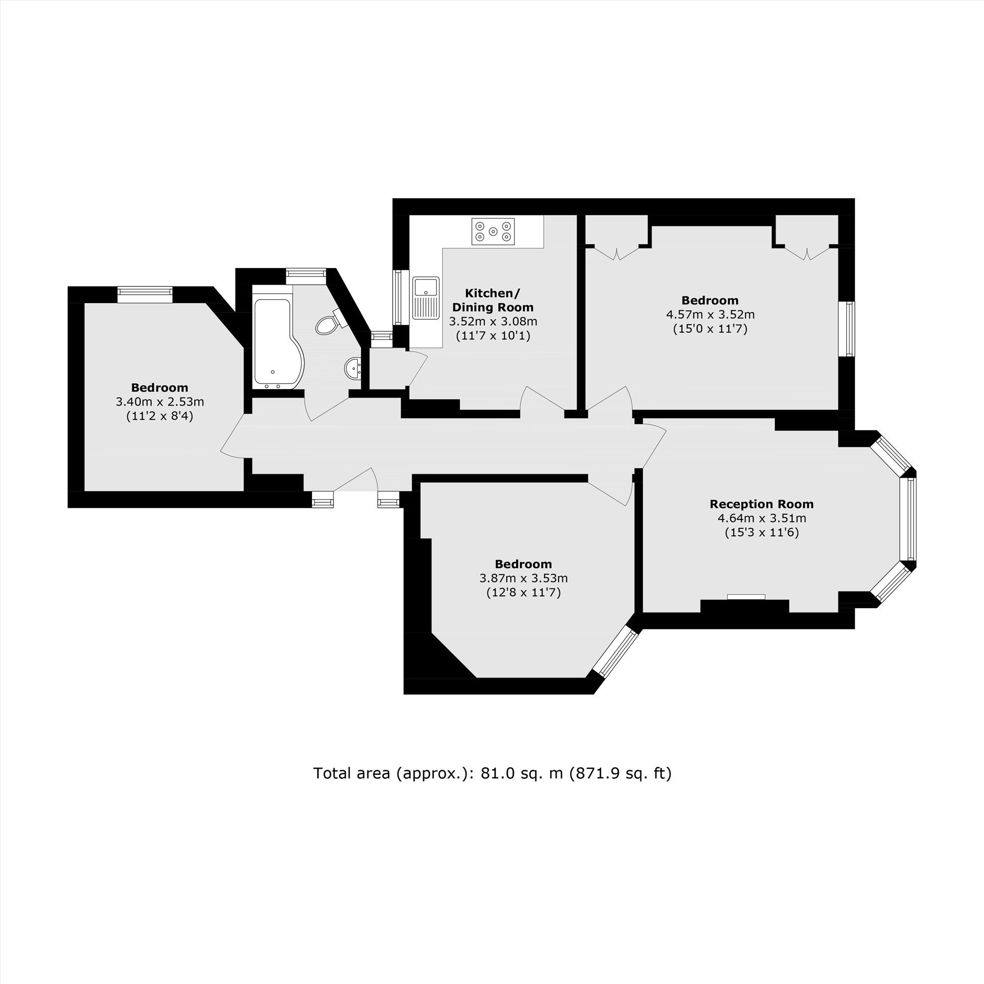 Queen's Club Gardens, London floorplan