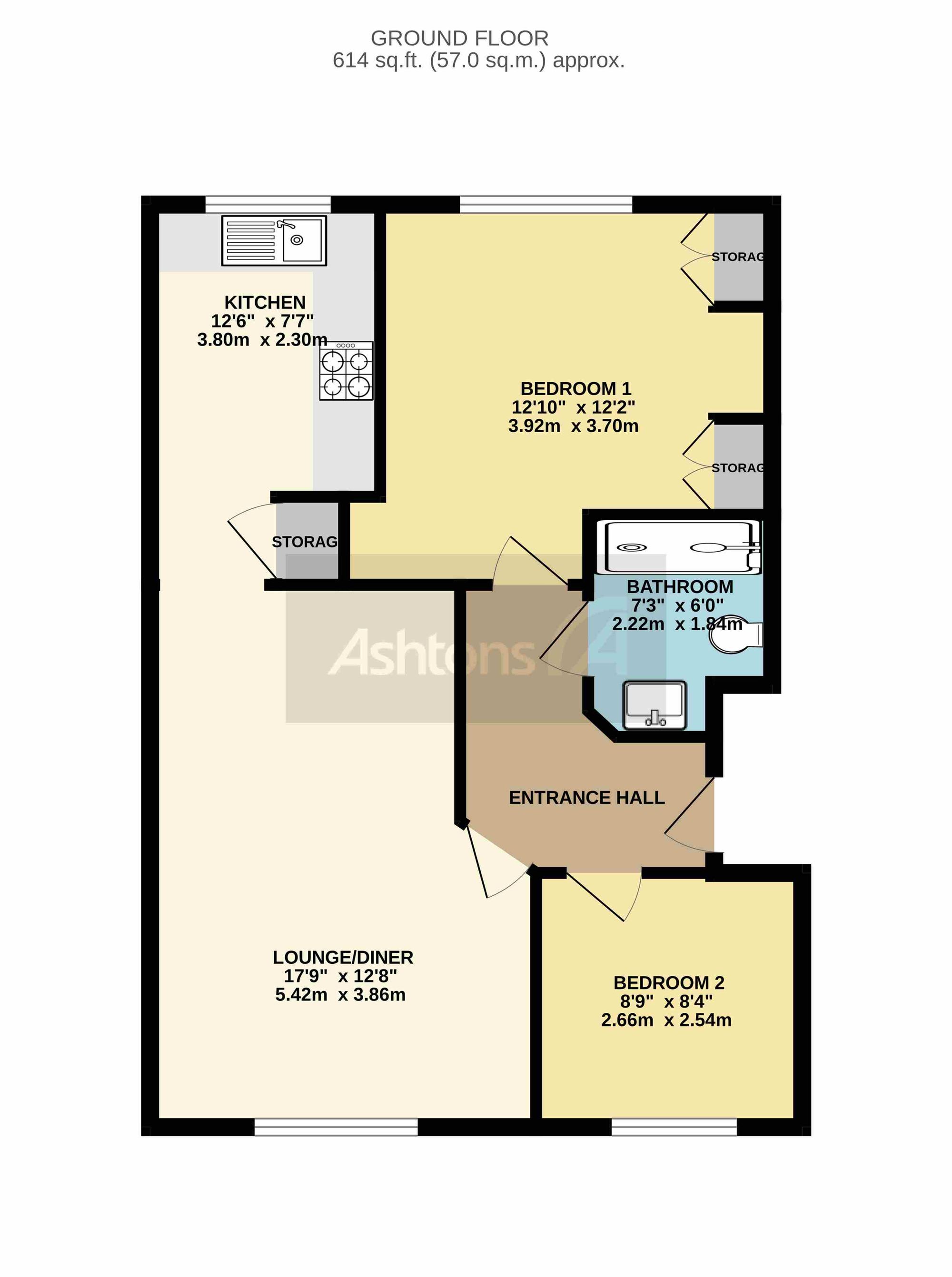 Flat 9, Hertford Apts Templeton Drive, Warrington floorplan