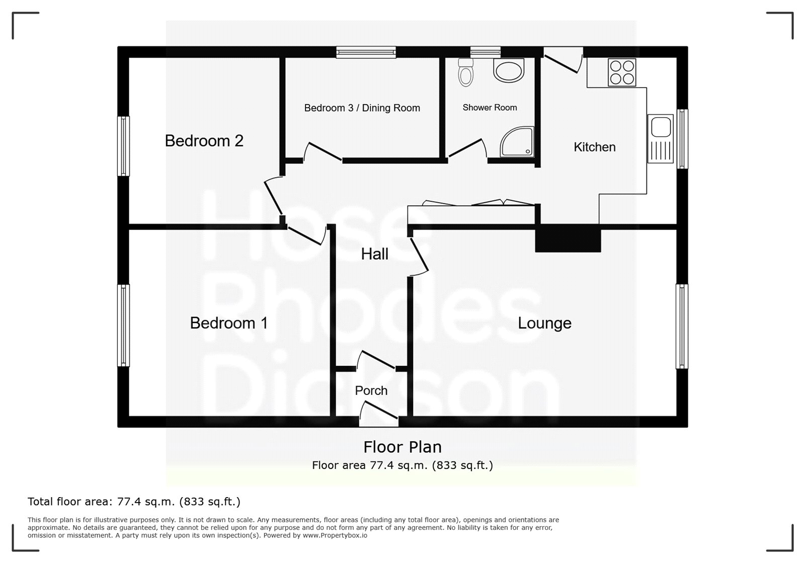 West Riding,, Cross Street, Sandown floorplan