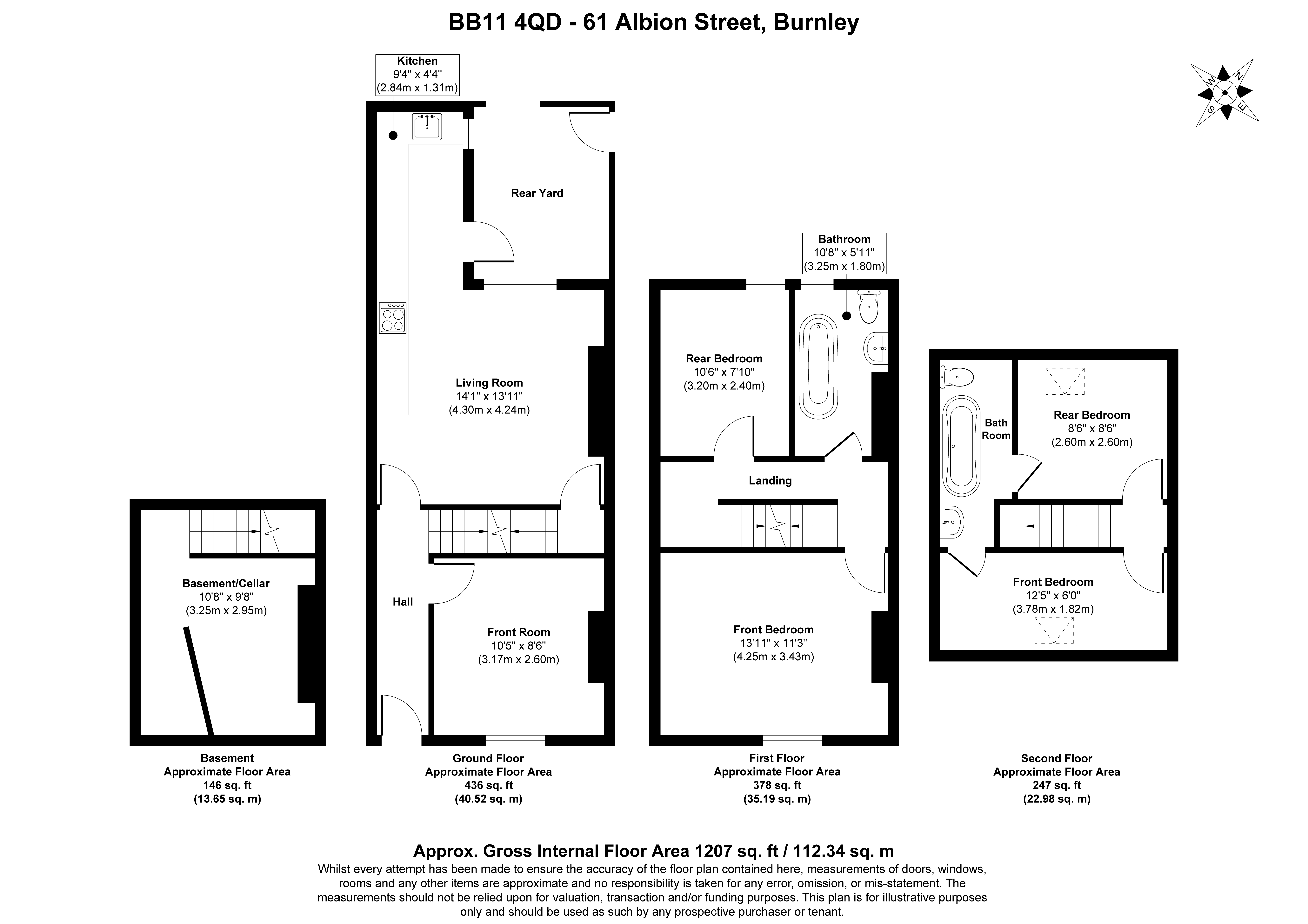 61 Albion Street, 61 Albion Street, Burnley floorplan