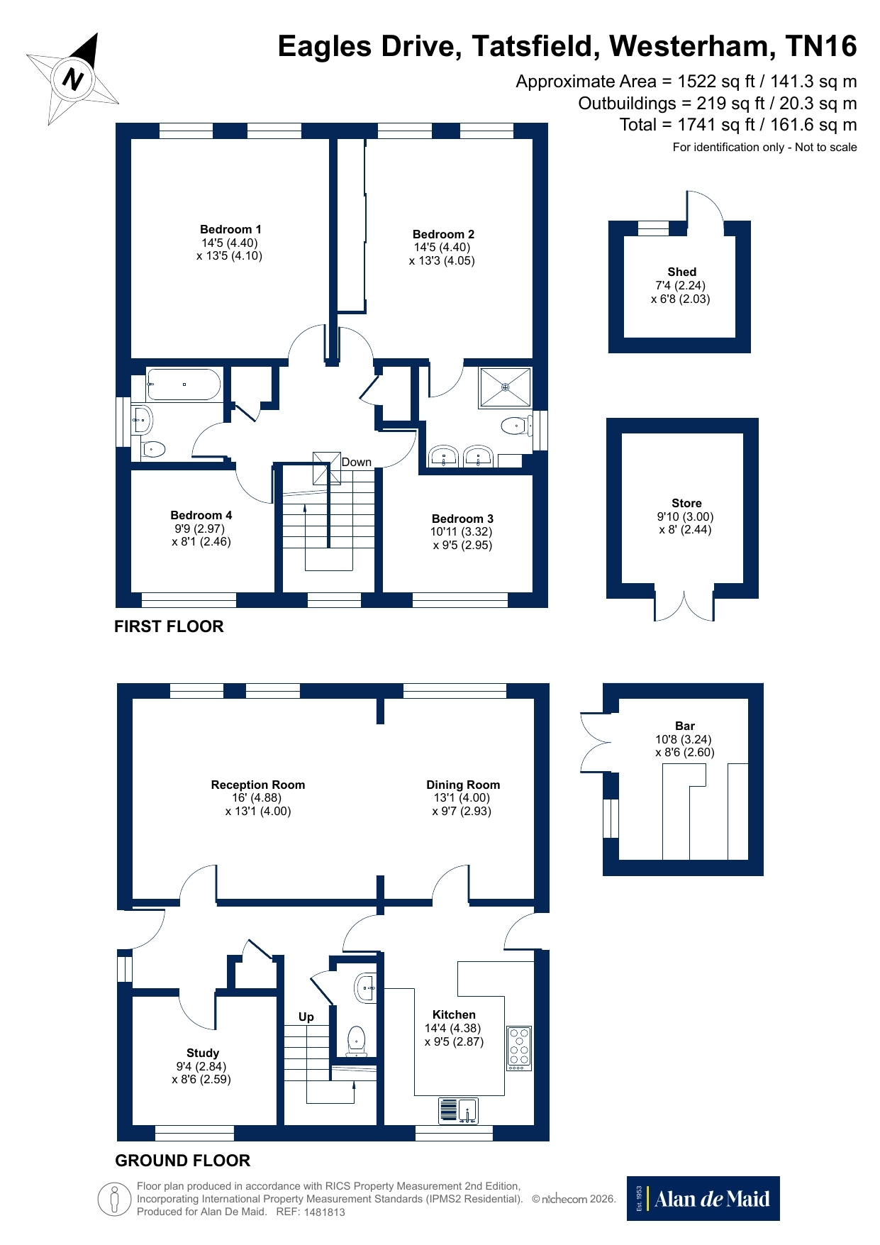 3, Eagles Drive, Westerham floorplan