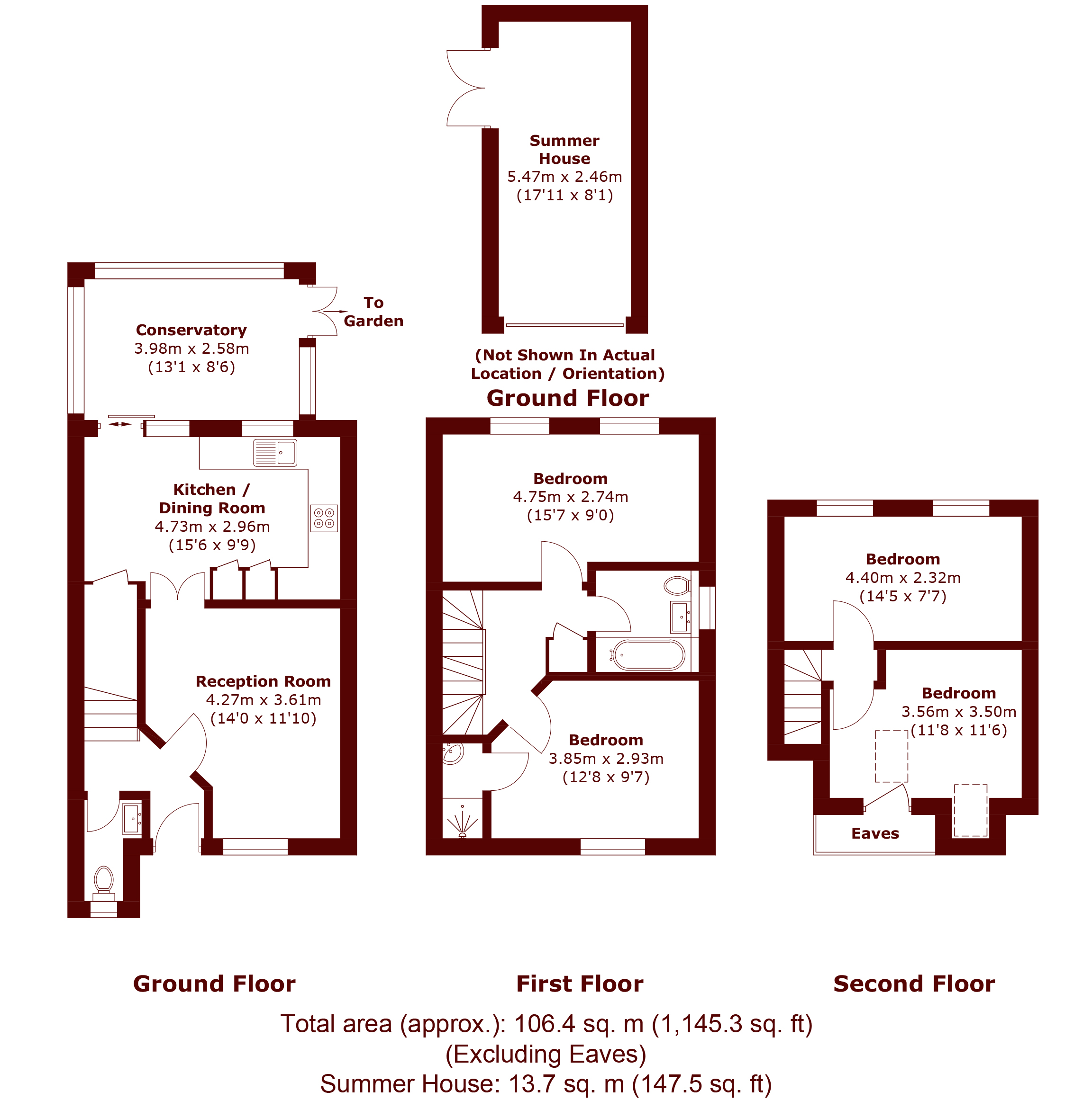 53, Sussex Road, London floorplan