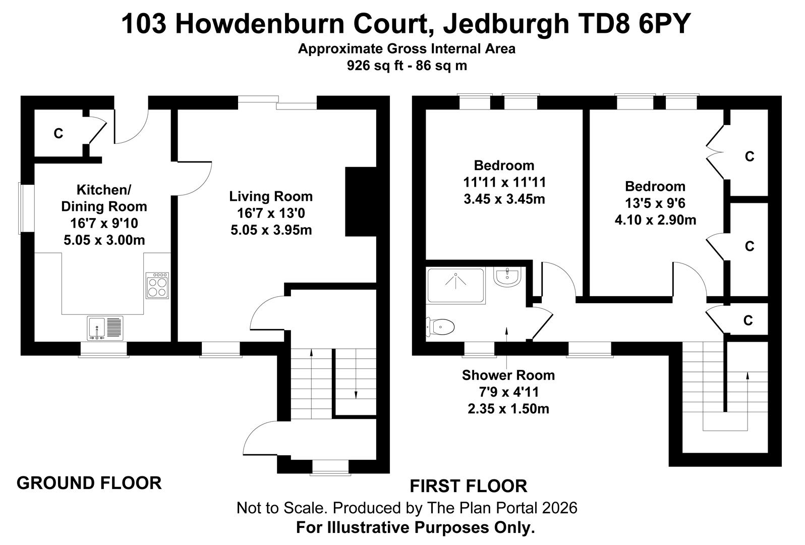 103, Howdenburn Court, Jedburgh floorplan