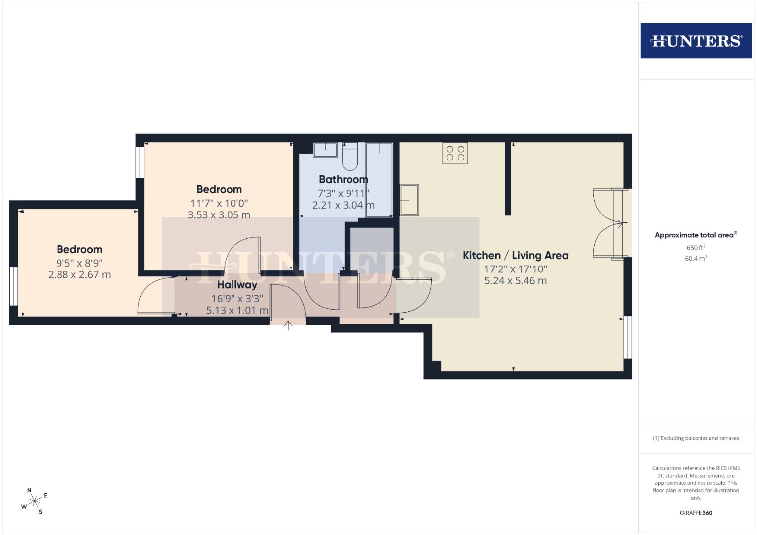 Flat 4, 109, Promenade, Bridlington floorplan