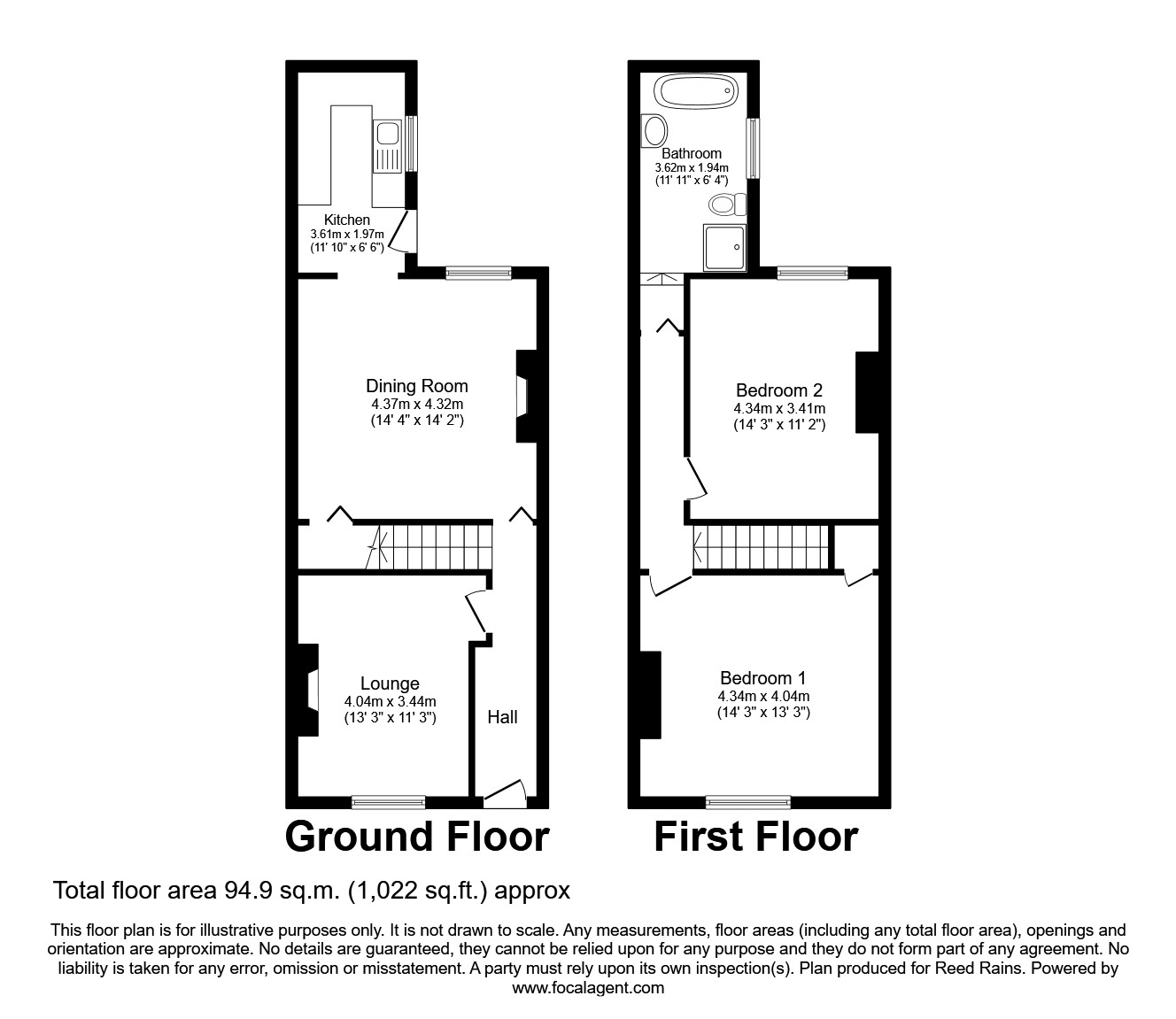 Lower Oxford Street, Castleford, West Yorkshire WF10, 2 bedroom