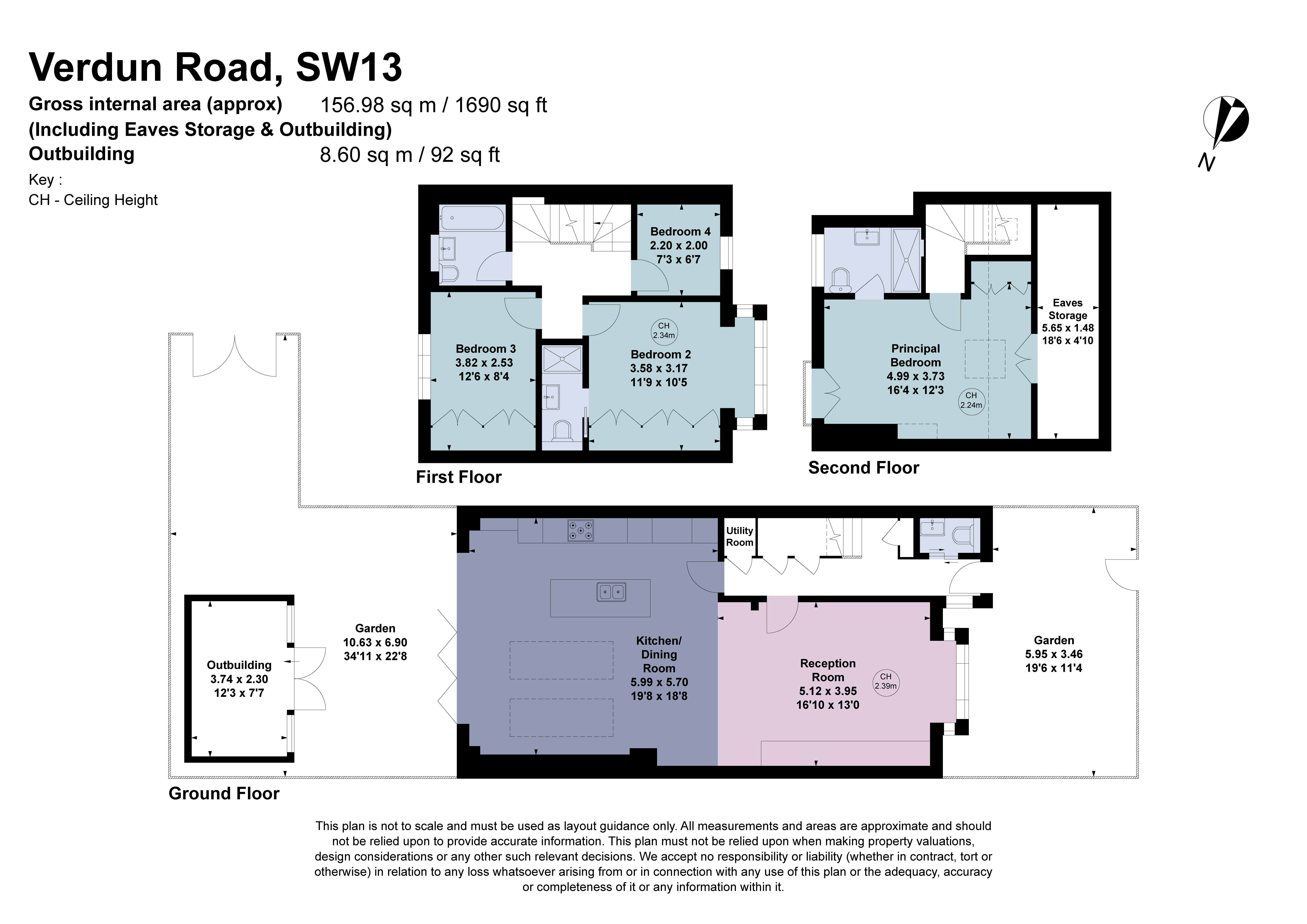22, Verdun Road, London floorplan