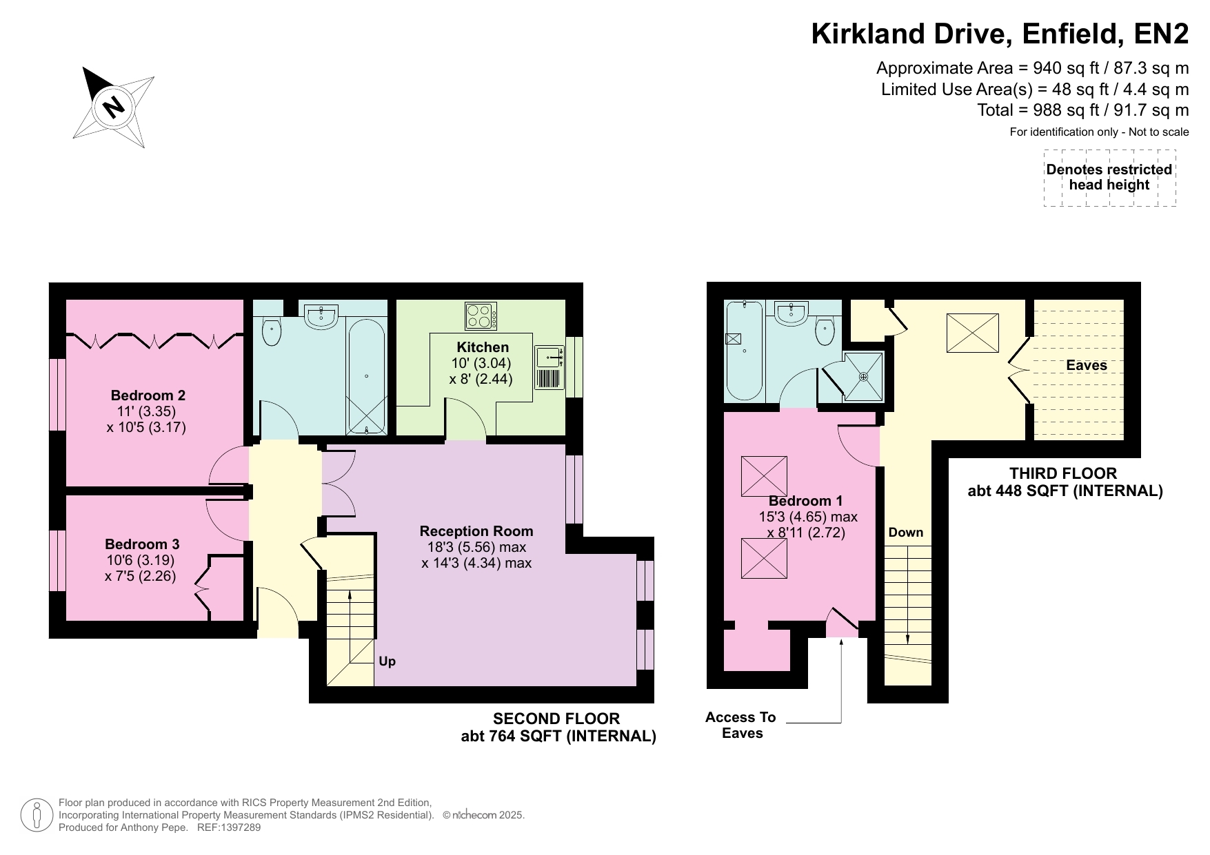 53, Kirkland Drive, Enfield floorplan