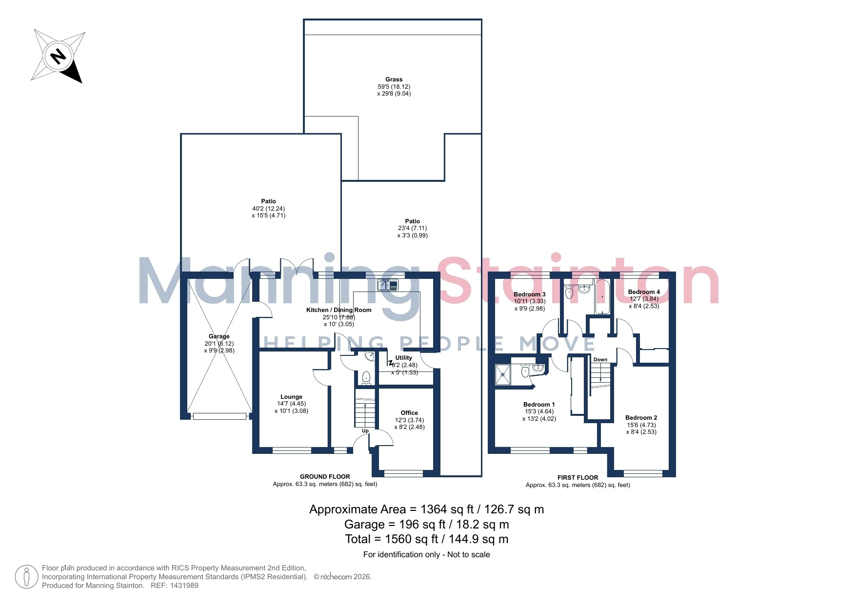 1, Round Hill Road, West Yorkshire floorplan