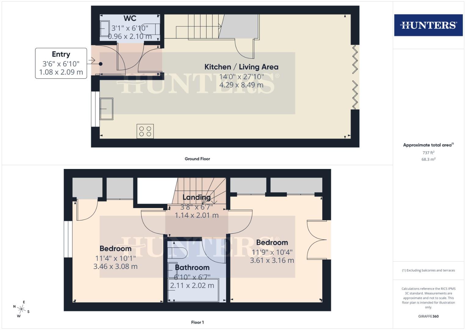 35, Trinity Way, Filey floorplan