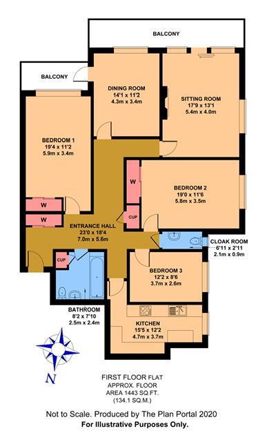 8 Montserrat, West Parade, Bexhill-on-Sea floorplan