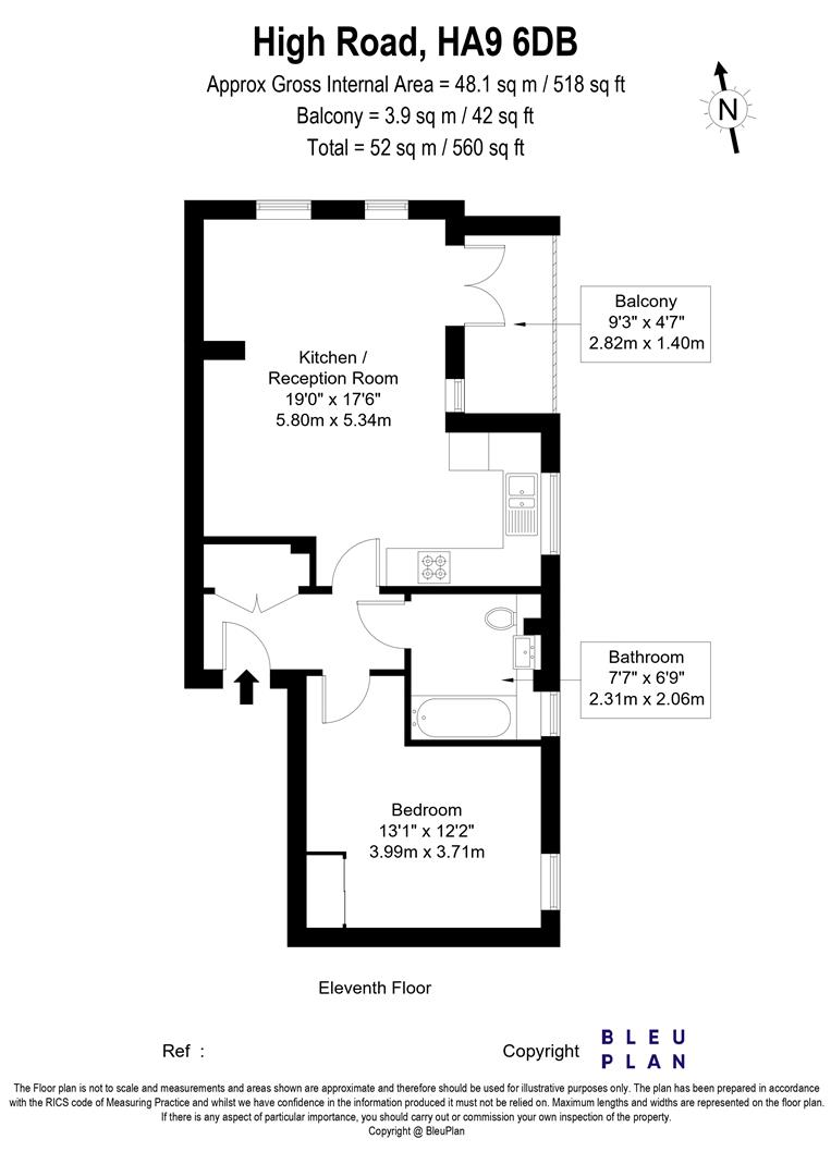 High Road, Wembley floorplan