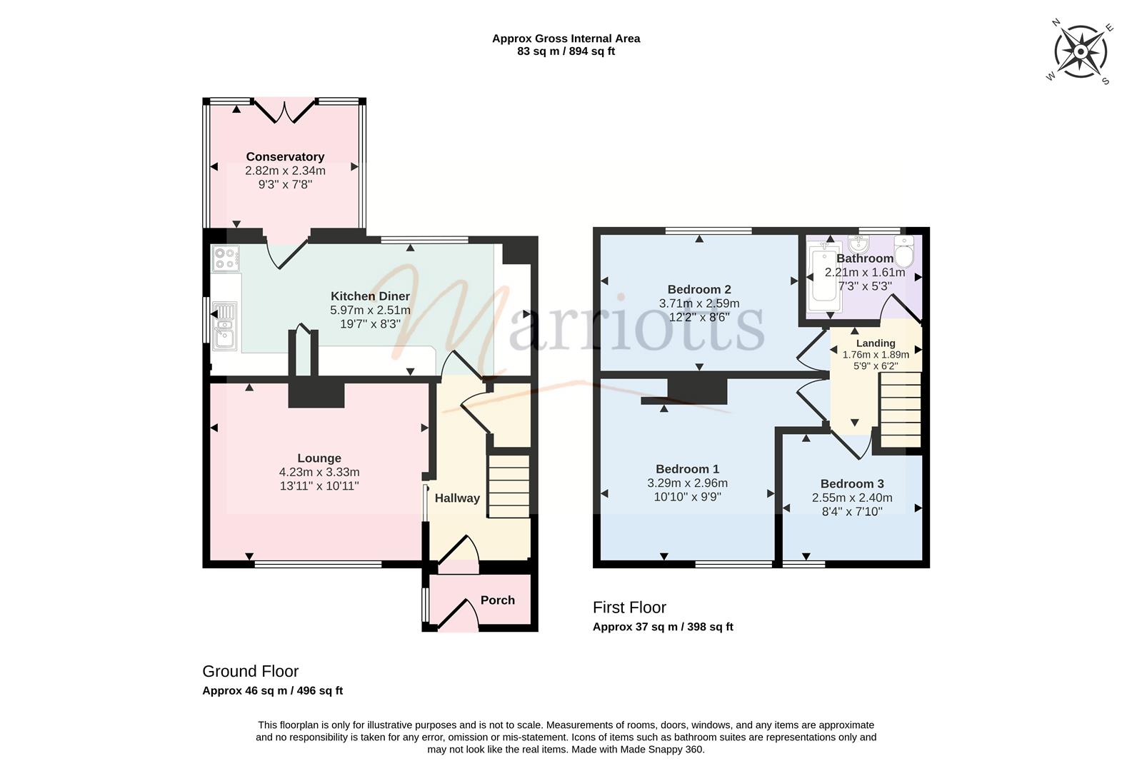 52, Florence Road, Nottingham floorplan