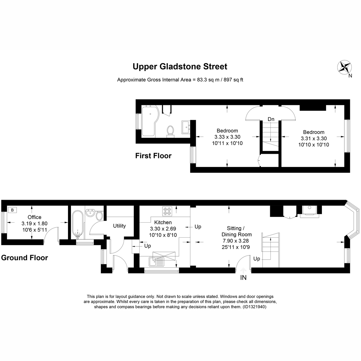 4, Upper Gladstone Road, Chesham floorplan