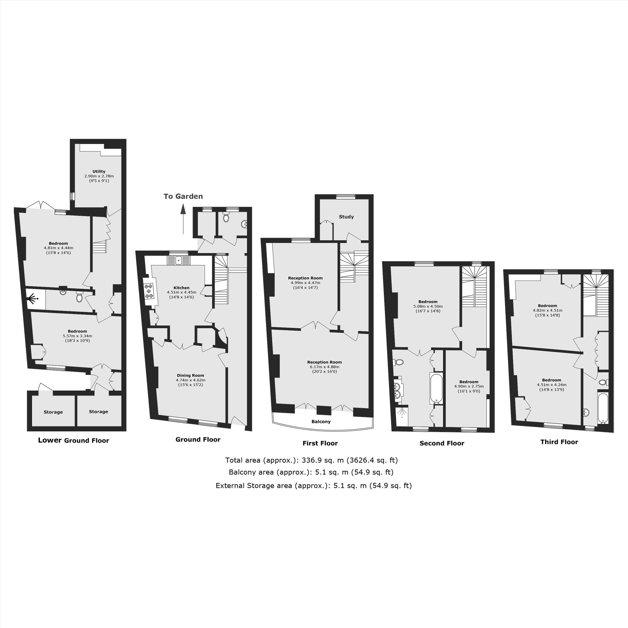 4, Crescent Grove, London floorplan