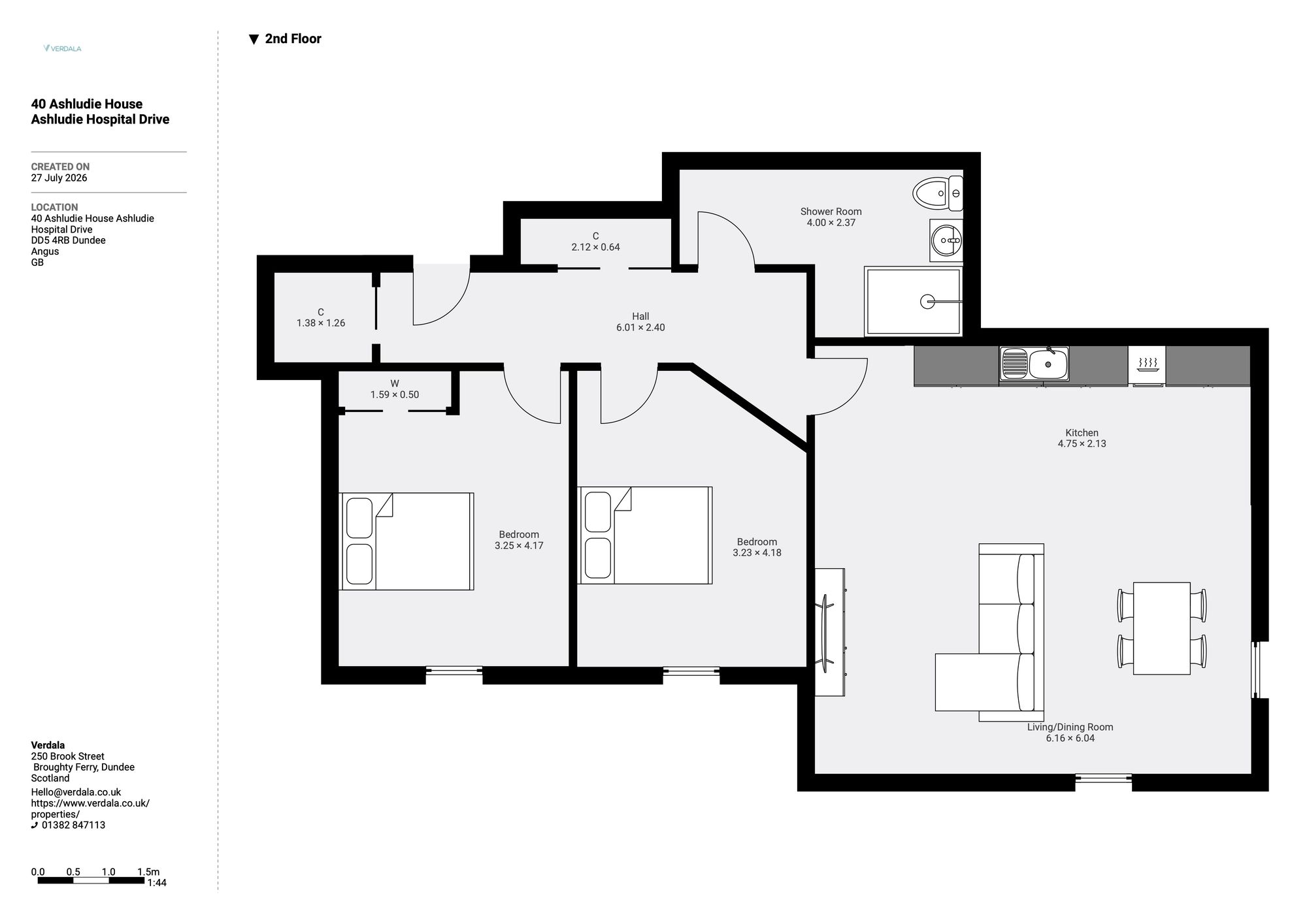 40 Ashludie House Ashludie Hospital Drive, Dundee floorplan
