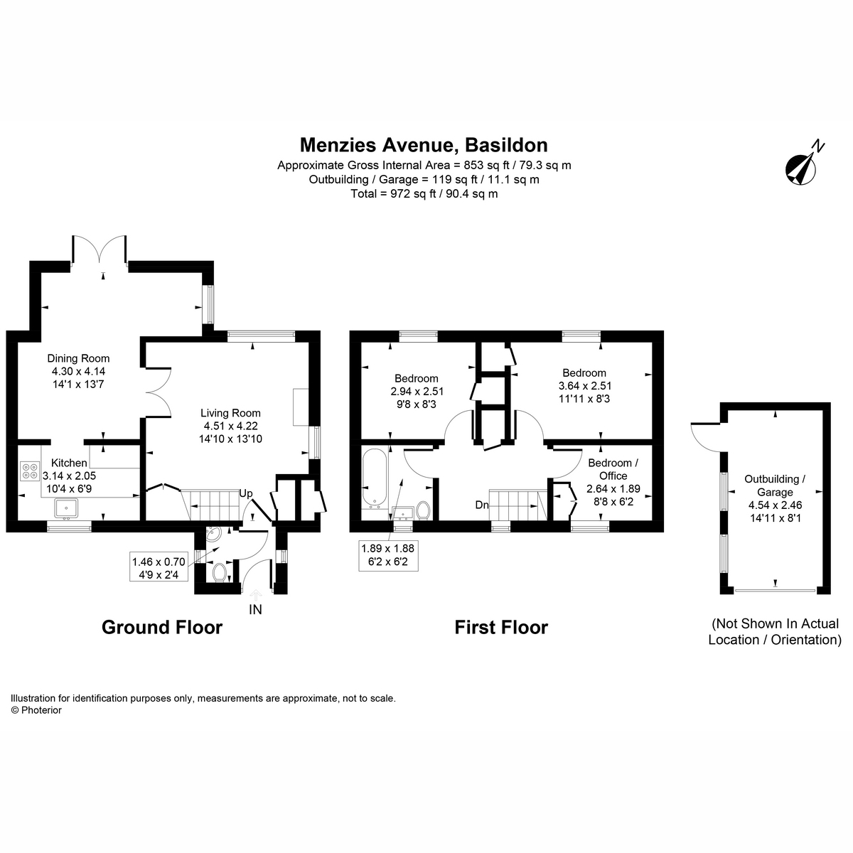 85, Menzies Avenue, Basildon floorplan