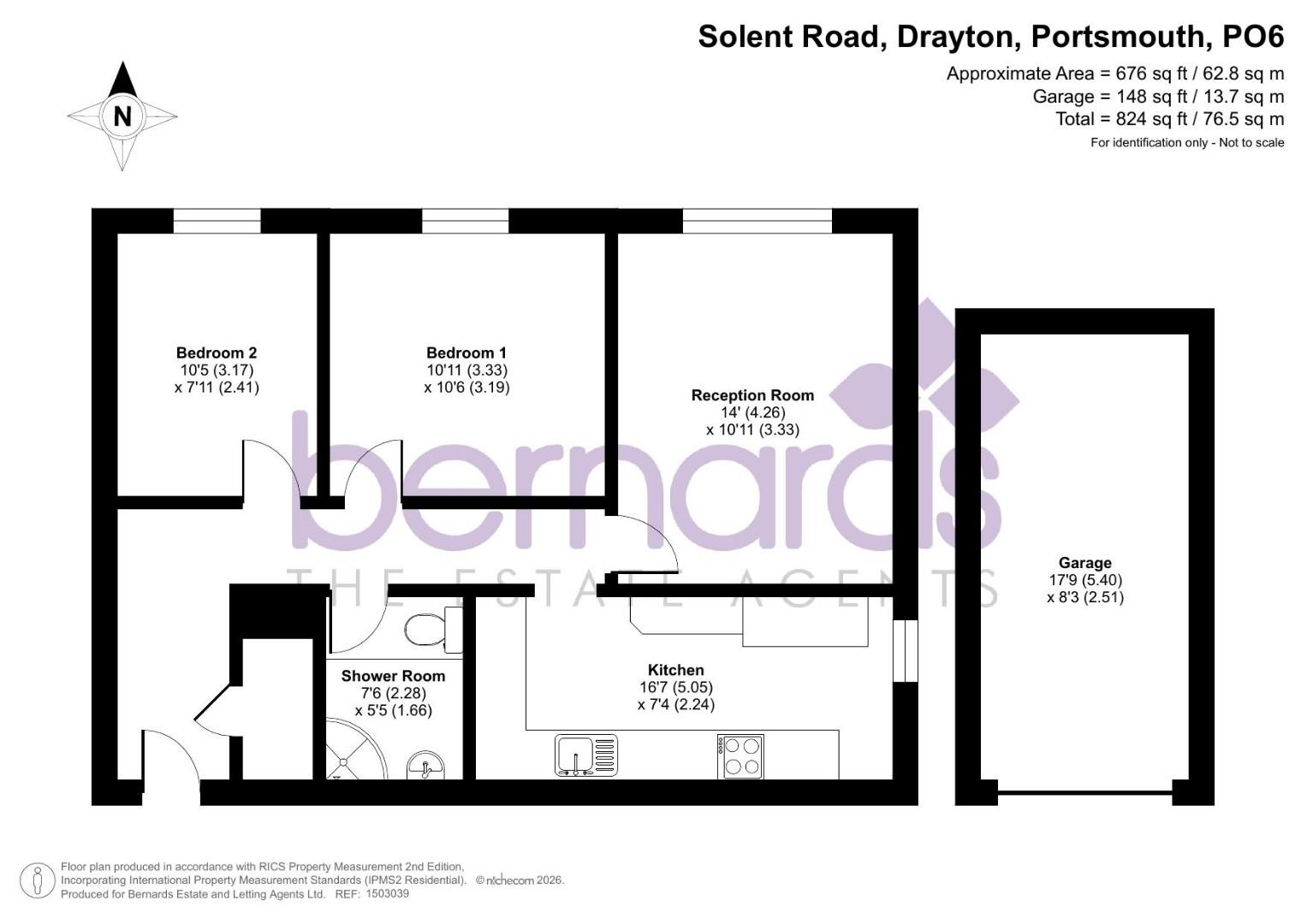 Flat 1, Hillside Court, Drayton floorplan