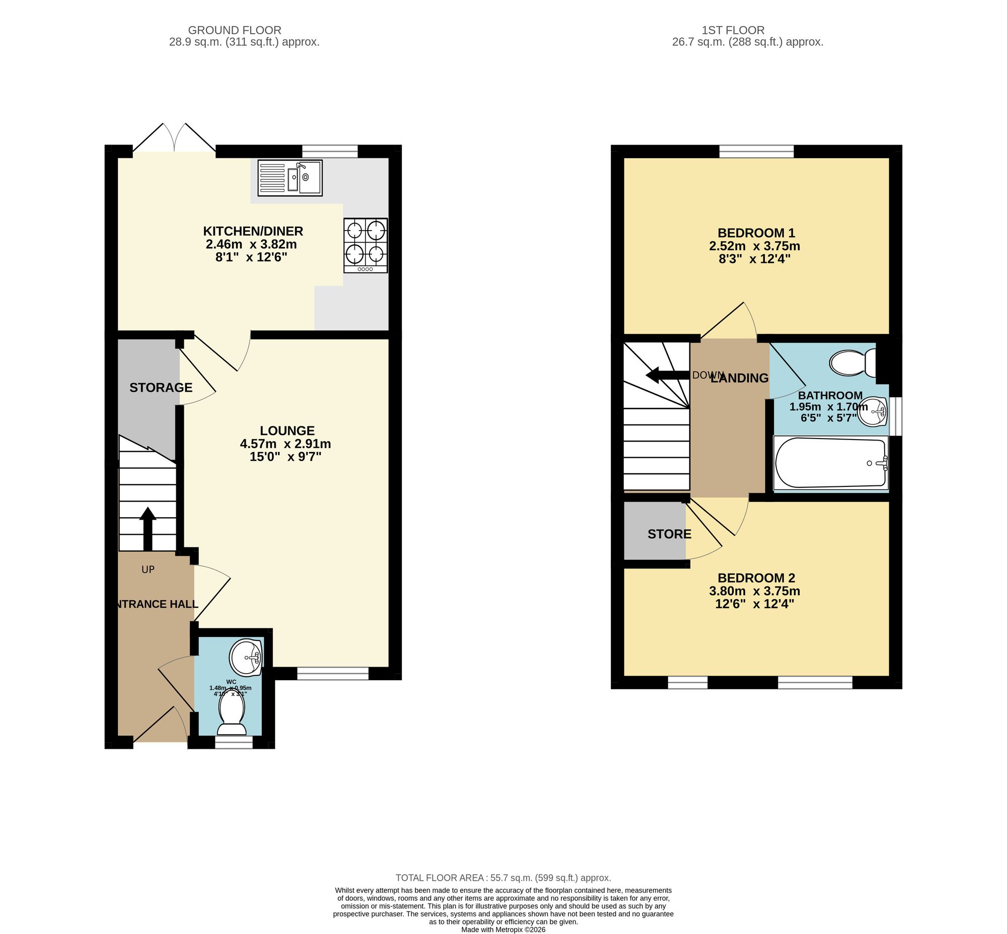 15 Jasper Avenue, Chesterfield floorplan