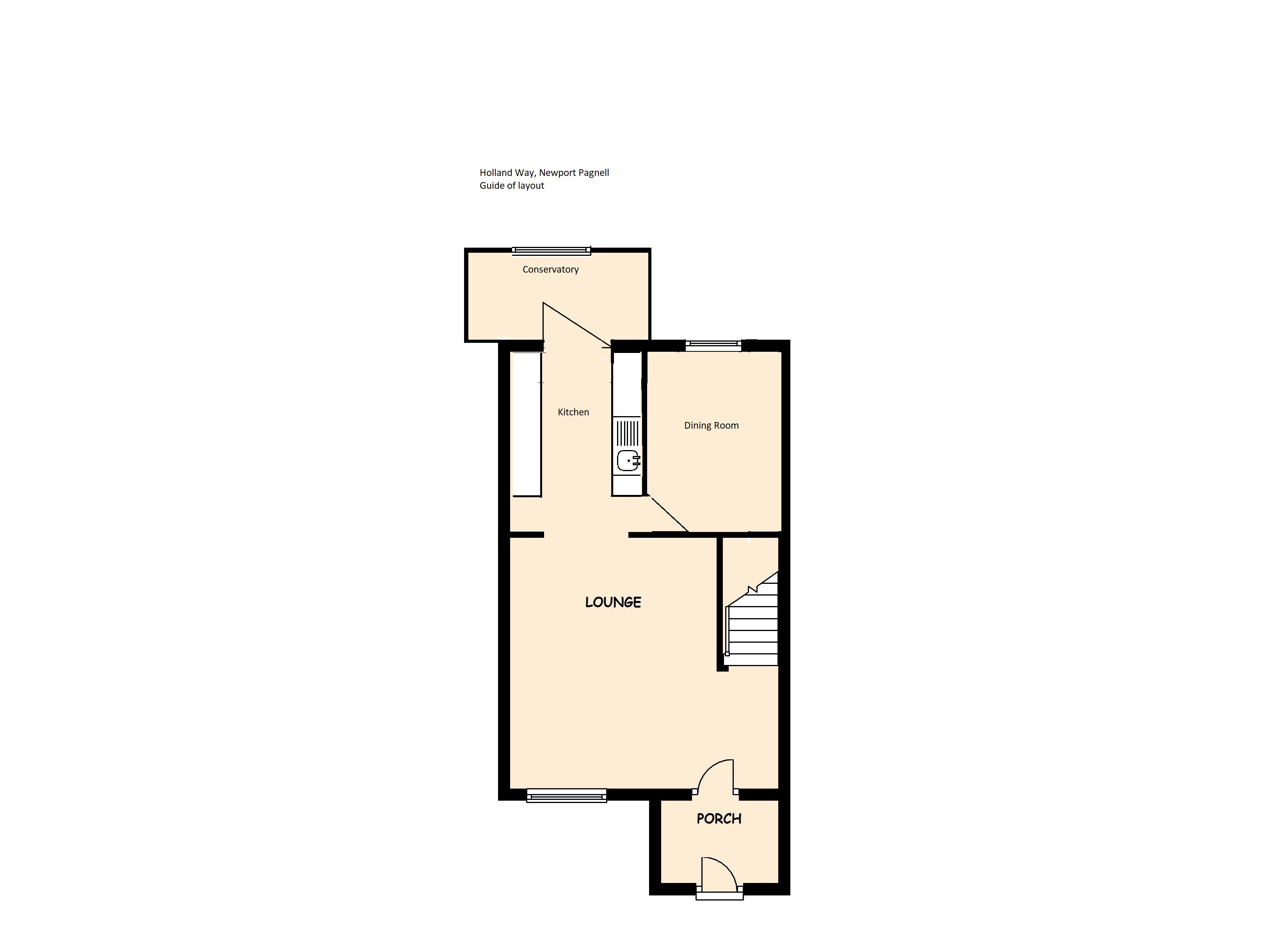 3 Bedrooms End terrace house for sale in Holland Way, Newport Pagnell, Buckinghamshire MK16