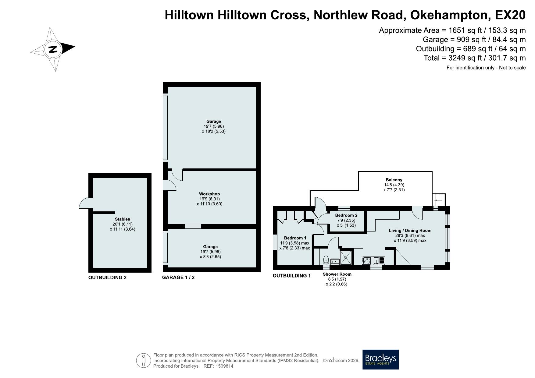 Hilltown Hilltown Cross,, Northlew Road, Devon floorplan
