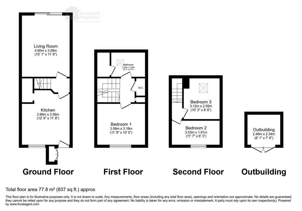 Heriot Road, Chertsey floorplan