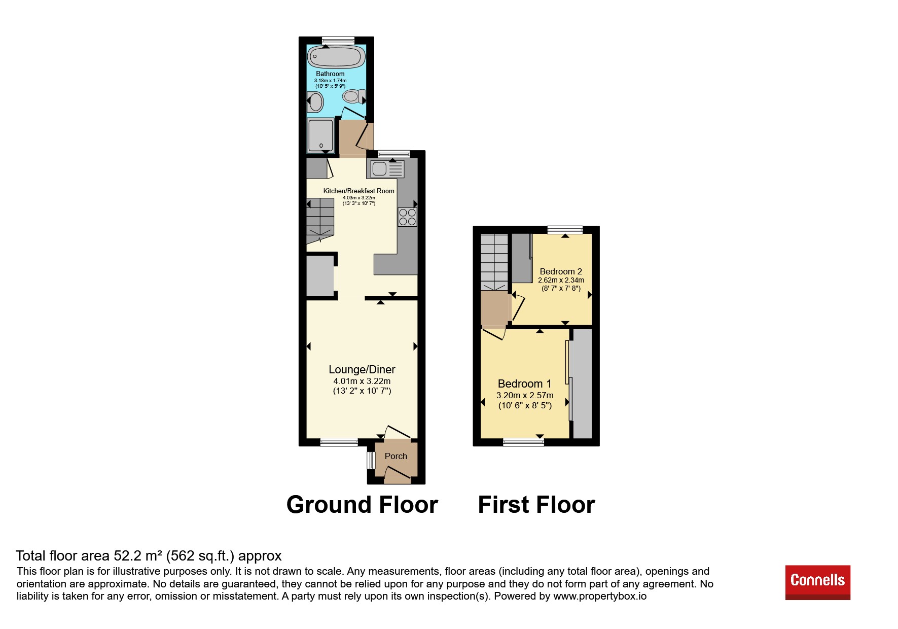 64, College Lane, Hatfield floorplan