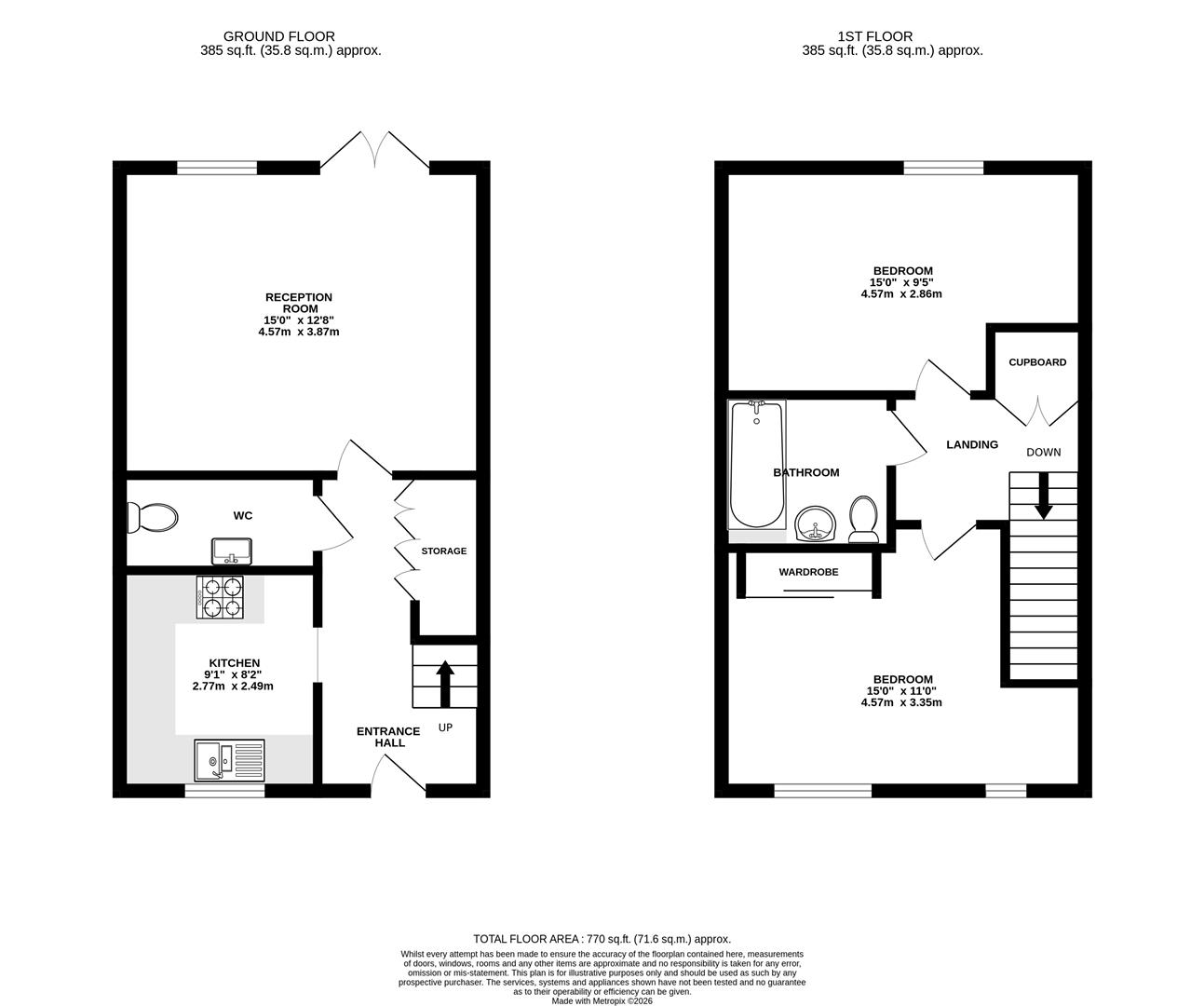 1, Montague Street, Rainham floorplan