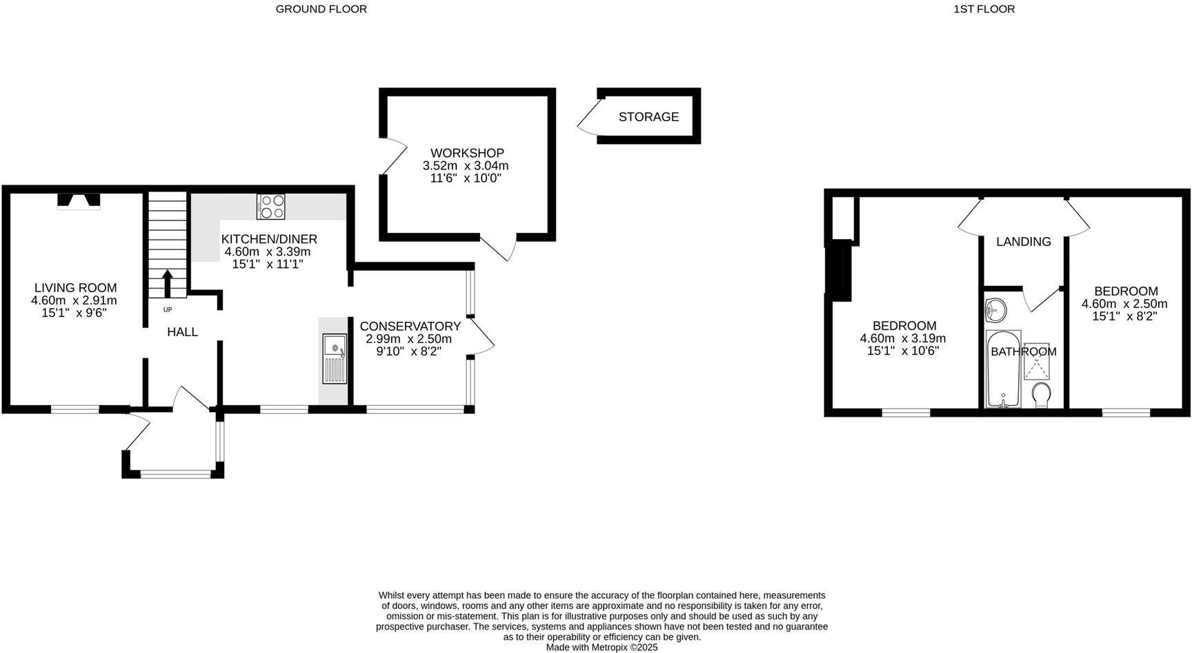 2 Millbrook Cottages, Lowertown, Cornwall floorplan