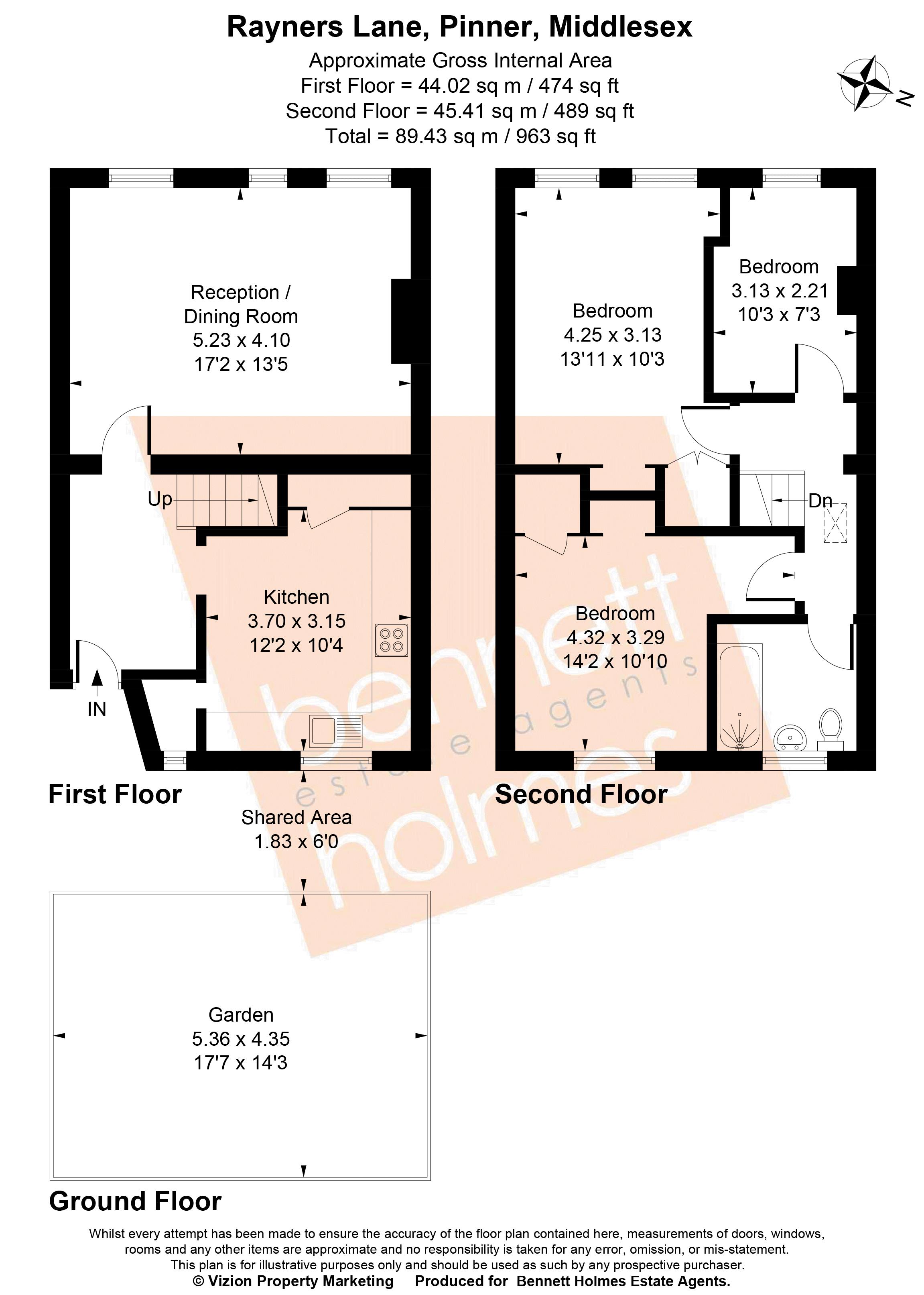 360, Rayners Lane, Pinner floorplan