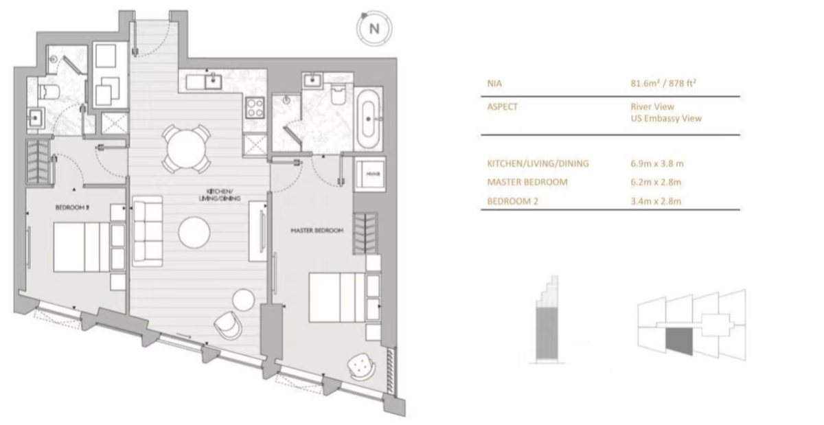 A807 Thames City, London floorplan