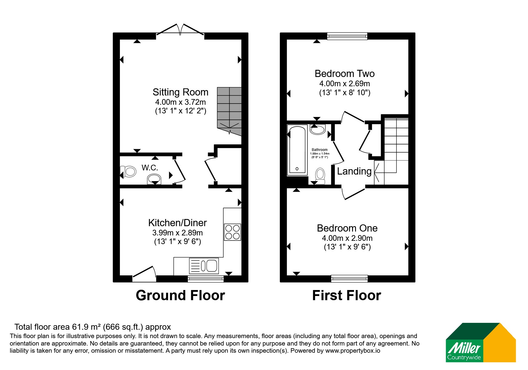 2, Helena Court, St. Austell floorplan