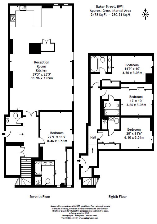 4 Bedrooms Flat to rent in Baker Street, Marylebone NW1