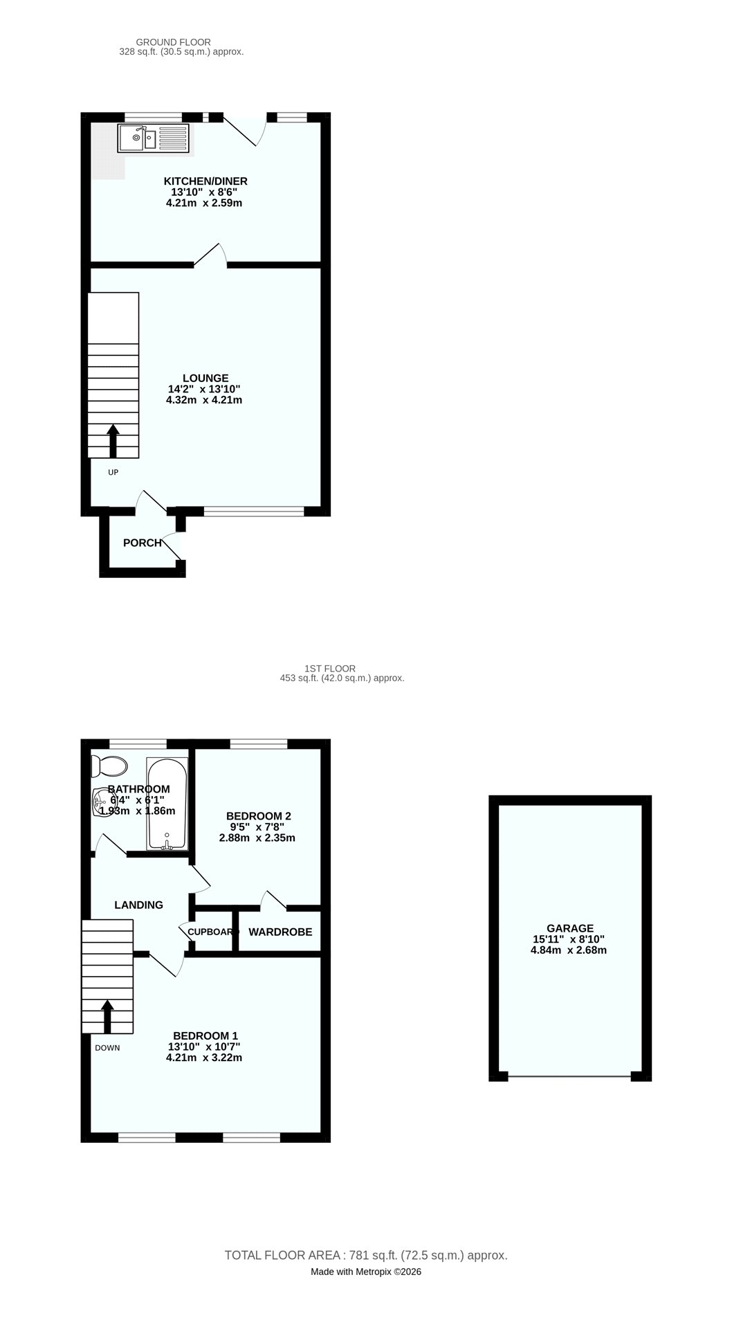 2 Boswithian Road, Tolvaddon Camborne Cornwall, Cornwall floorplan