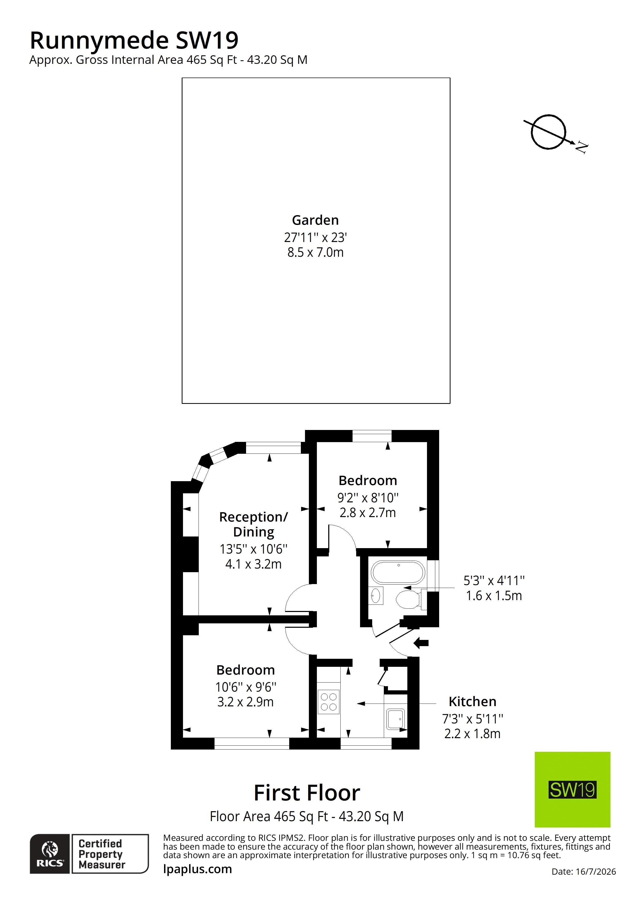 72, Runnymede, London floorplan
