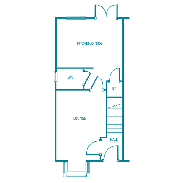 2 Bedrooms End terrace house for sale in Off Lower Milehouse Lane, Newcastle Under Lyme ST5