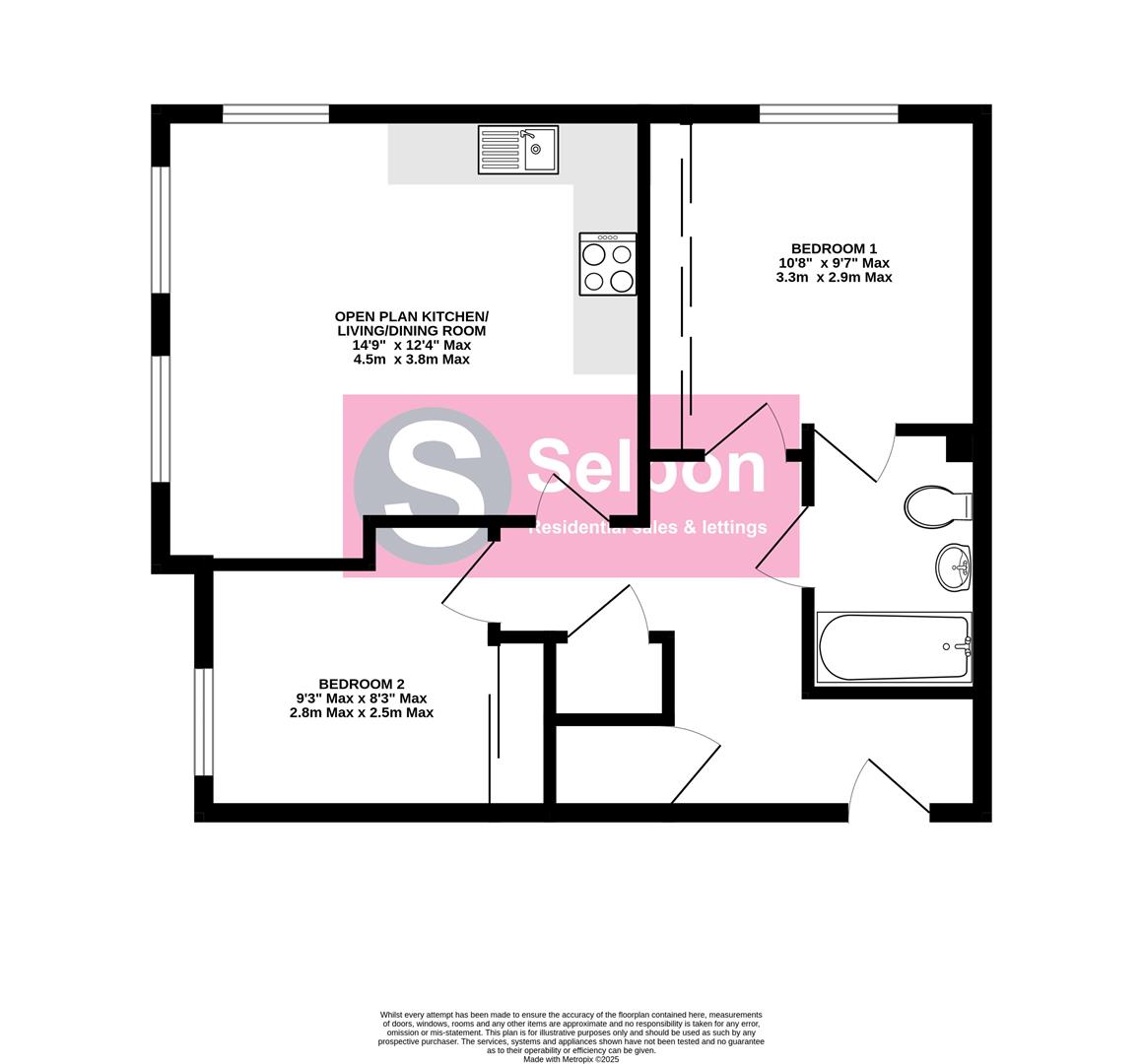 2 North Wing, Bramall Place, Jubilee Drive, Fleet floorplan