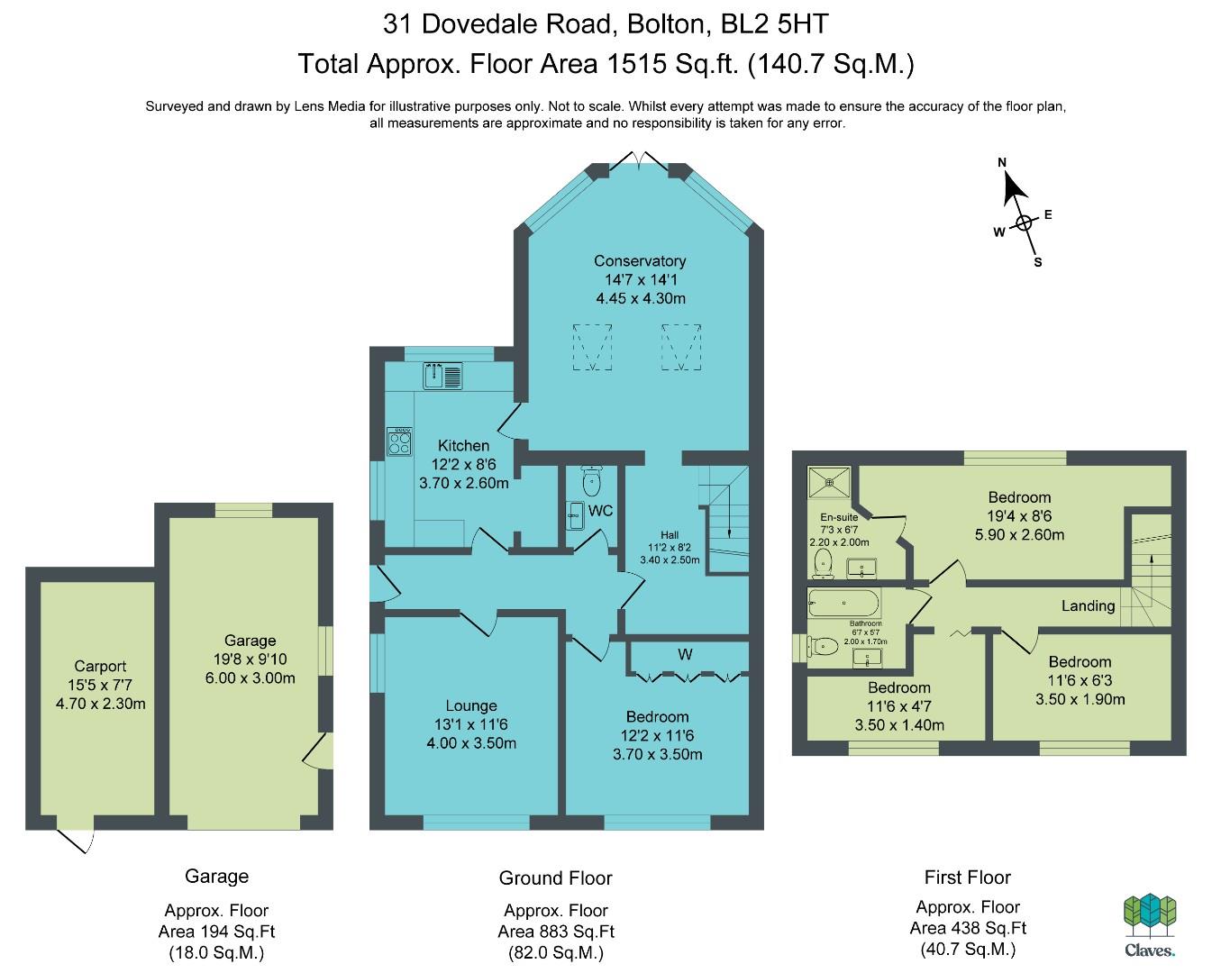 31, Dovedale Road, Bolton floorplan