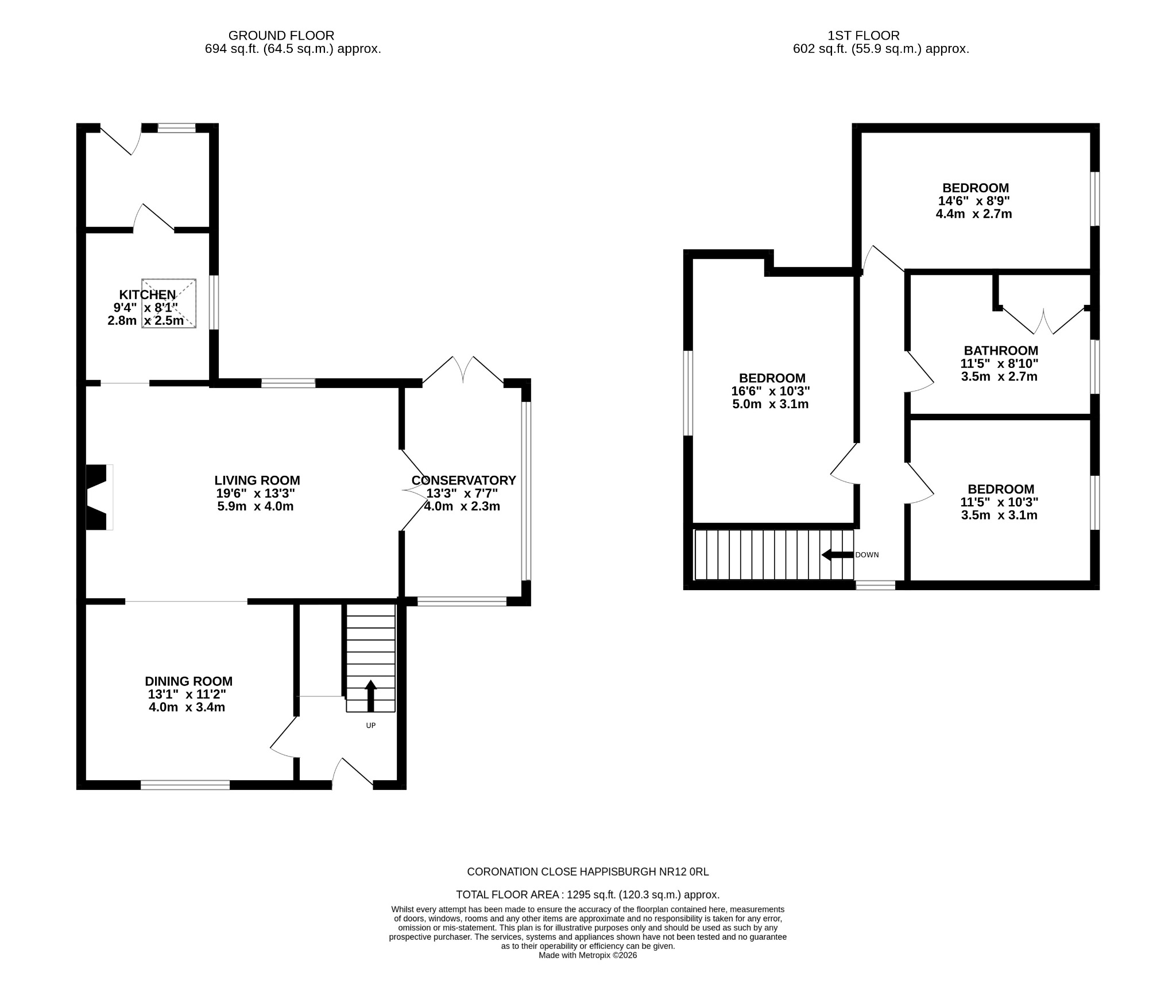 7 Coronation Close, Happisburgh, Norfolk floorplan
