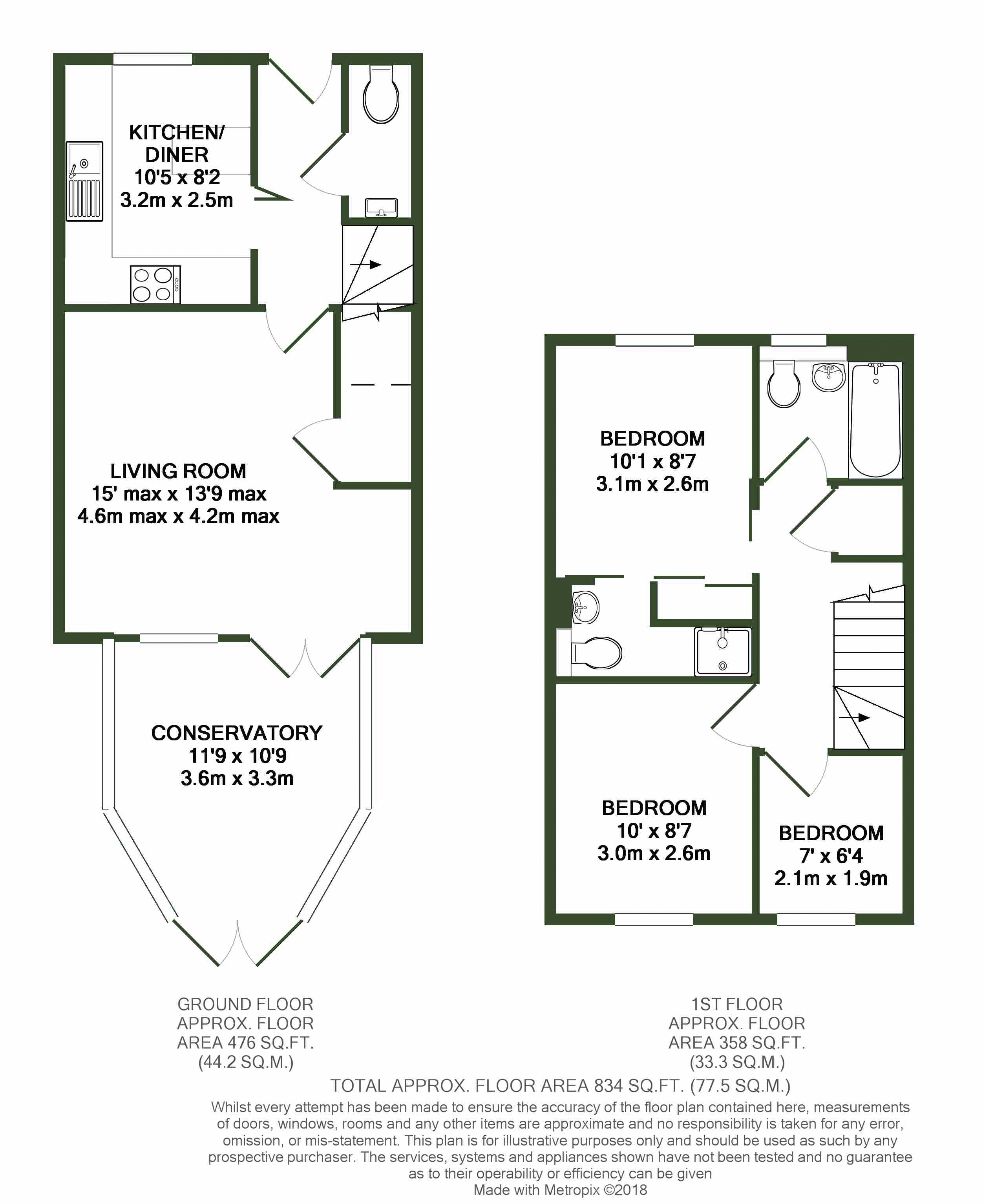 3 Bedrooms Terraced house to rent in Chartwell Drive, Maidstone ME16