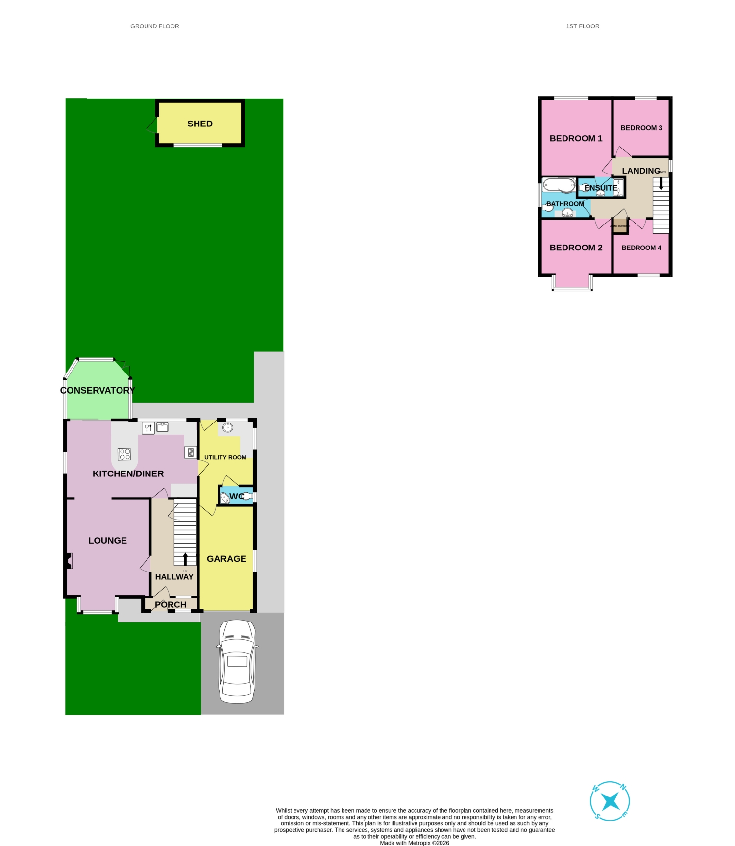 4, Ingle Court, Grantham floorplan