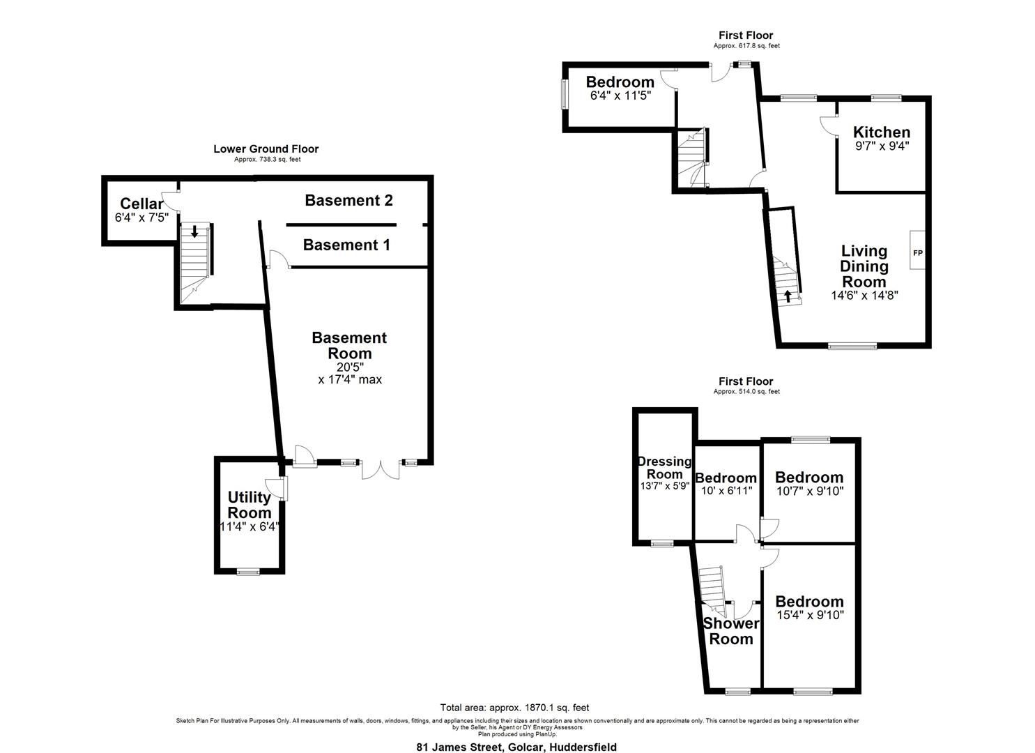 3 Bedrooms End terrace house for sale in James Street, Golcar, Huddersfield HD7