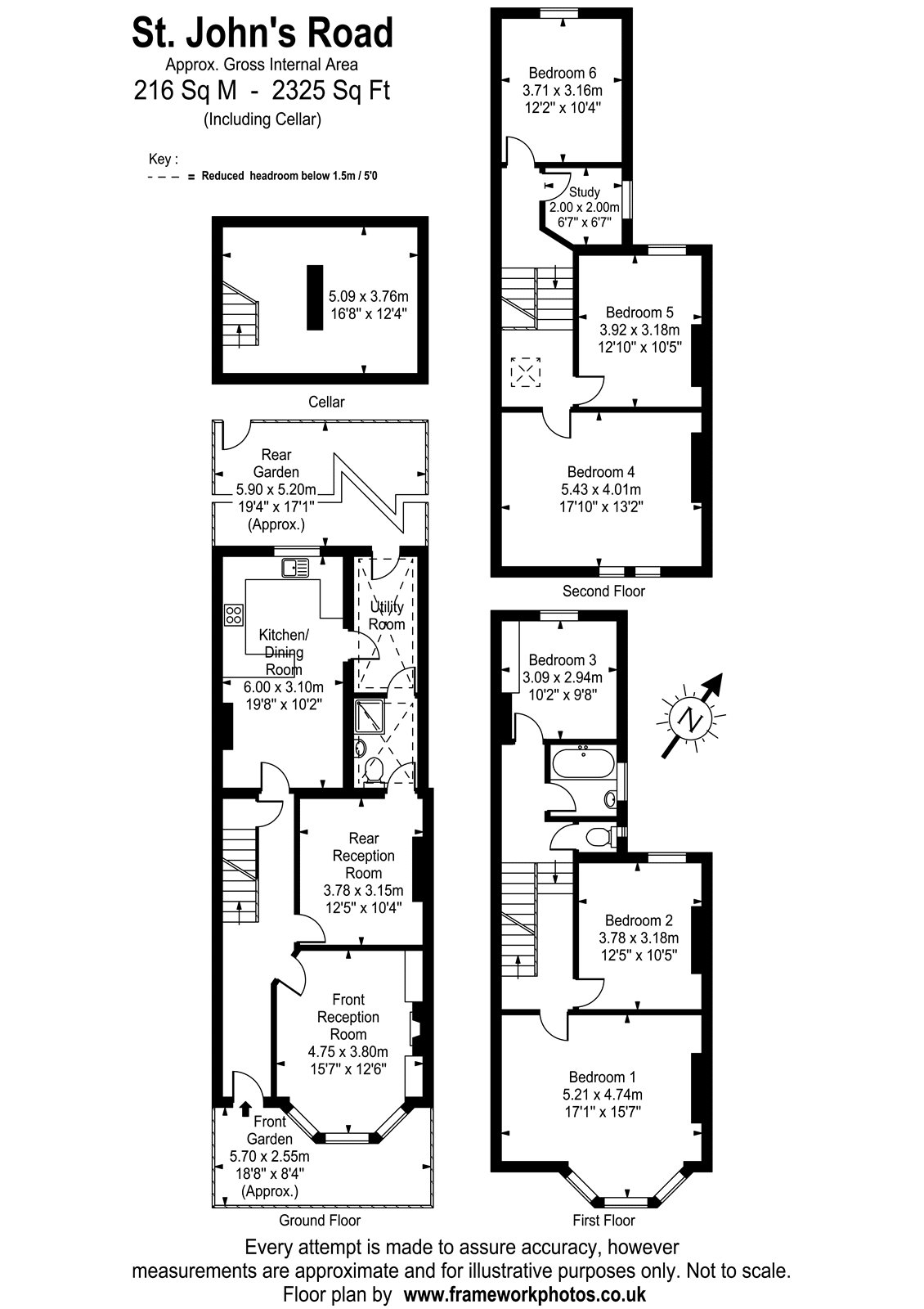23, St. John's Road, Richmond floorplan