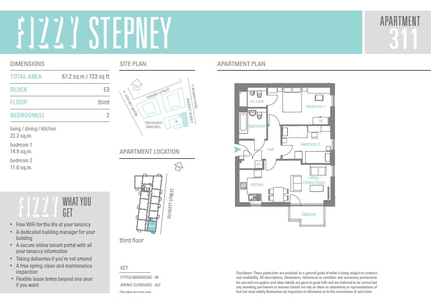 2 Bedrooms Flat to rent in Killick Way, London E1