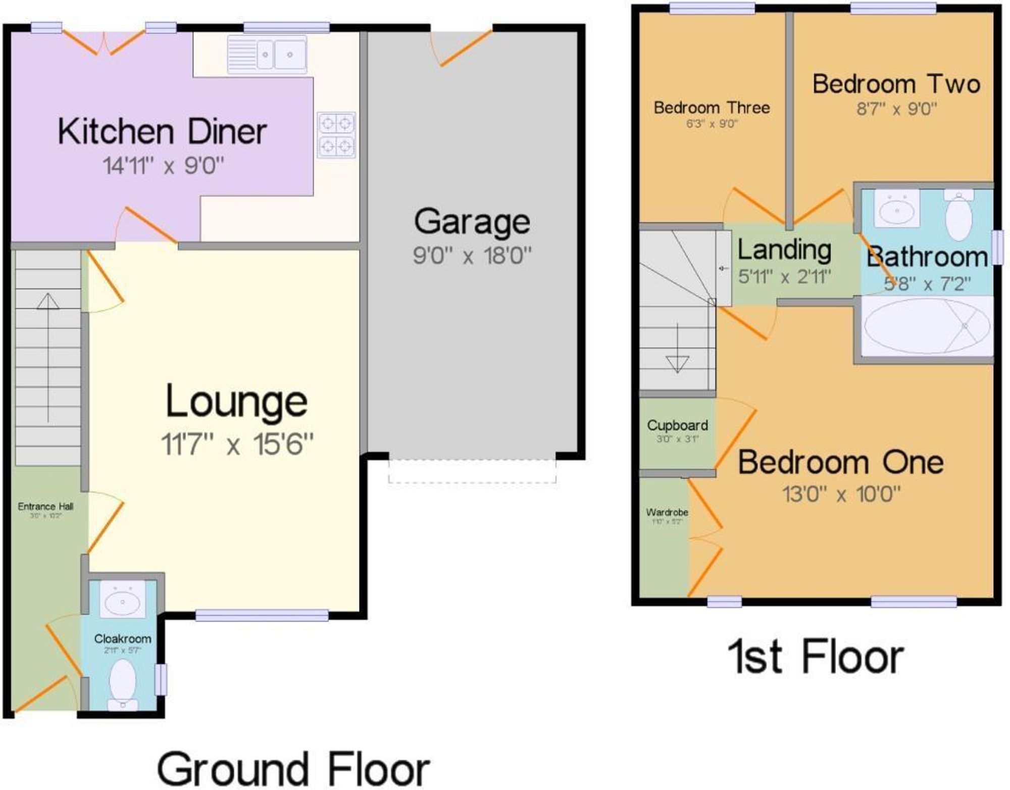 149 Penmere Drive, Newquay floorplan