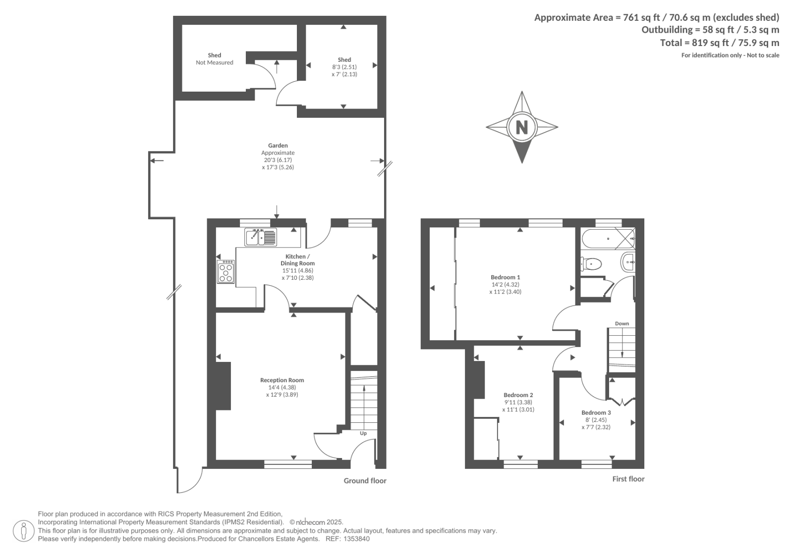 181, Corn Street, Witney floorplan