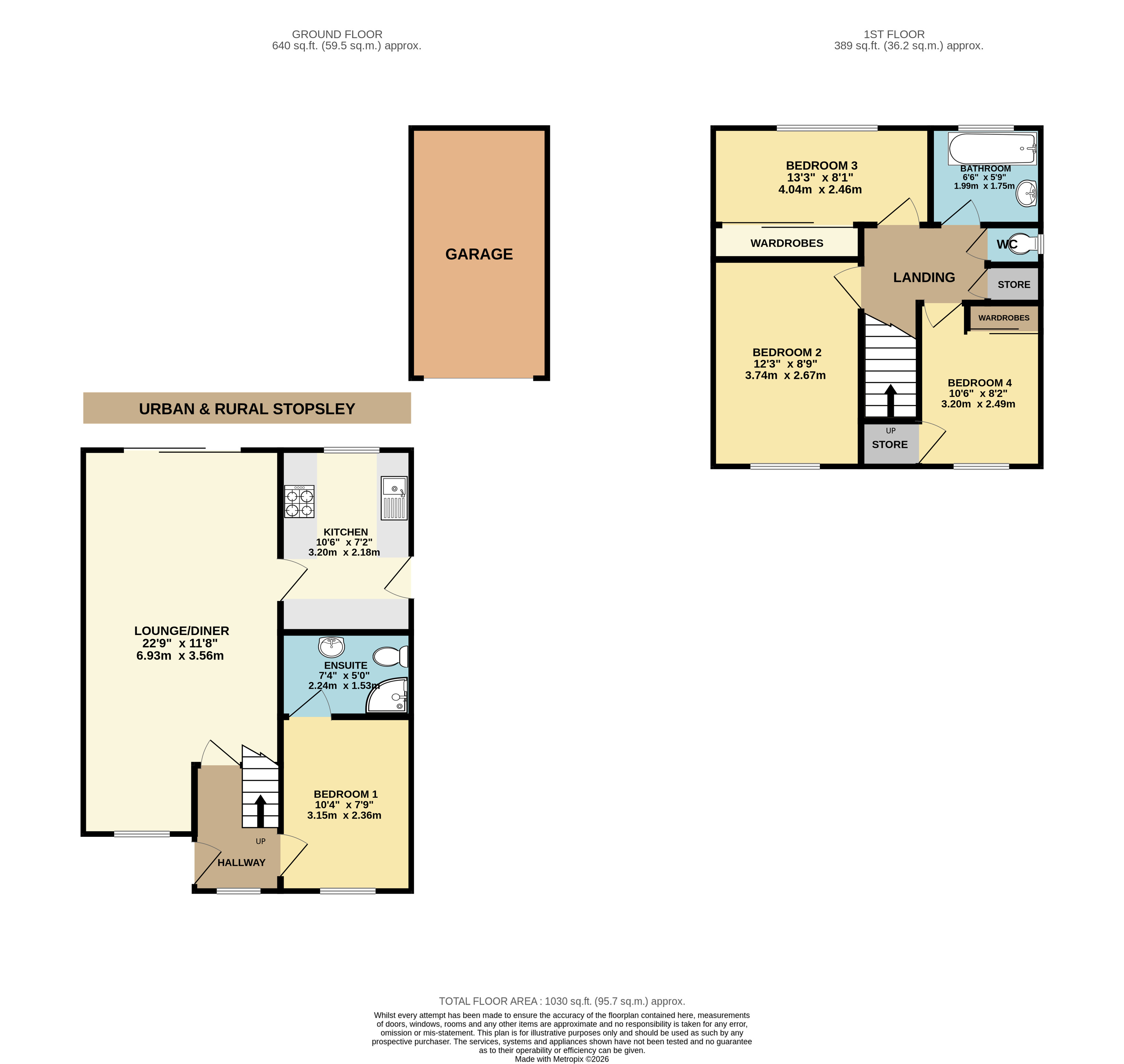 47, Hazelwood Close, Bedfordshire floorplan