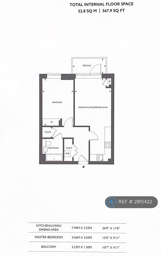Flat, Corys Road, Rochester floorplan