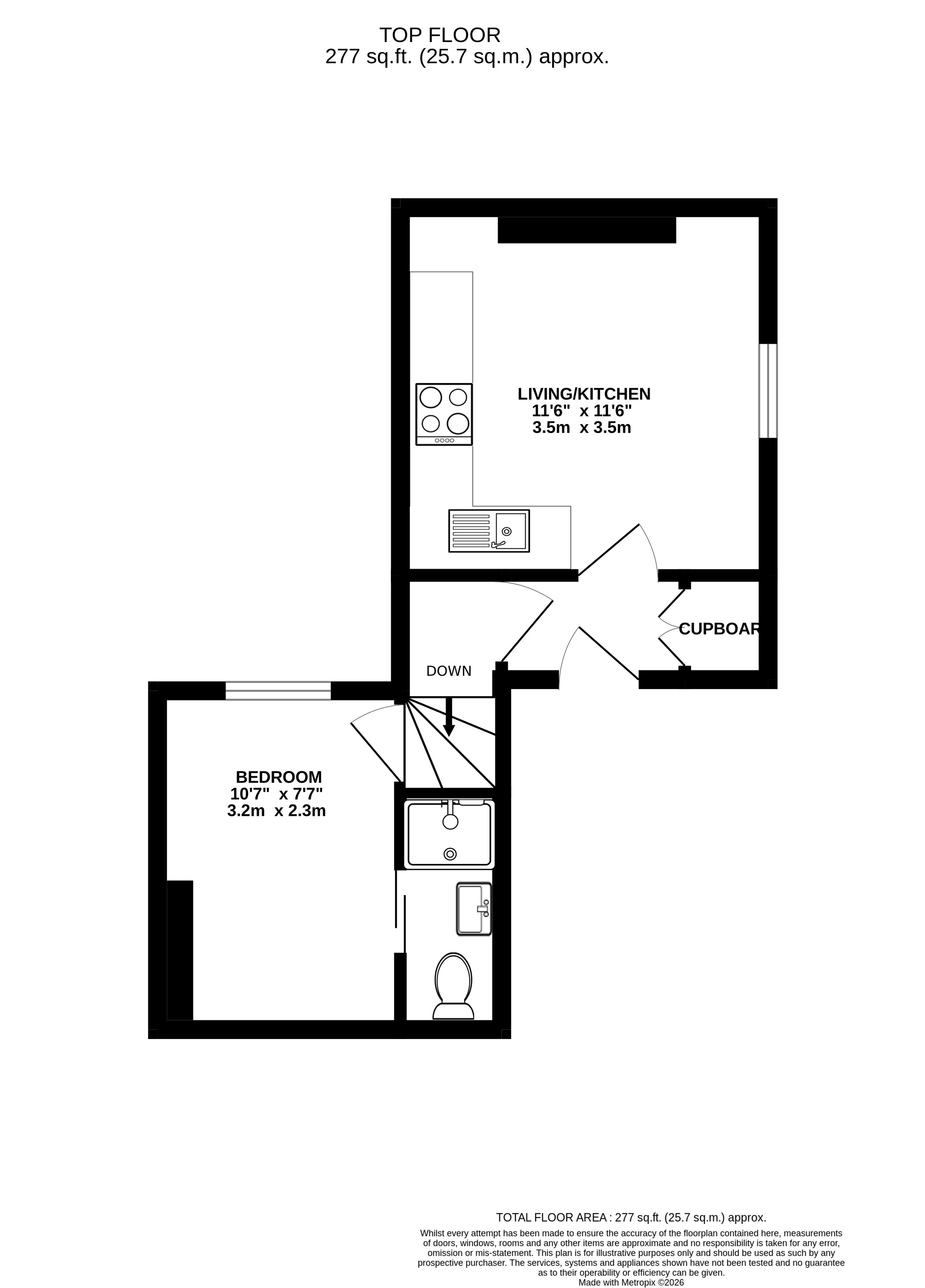 Flat 6 Berkeley Villa, Berkeley Street, Cheltenham floorplan